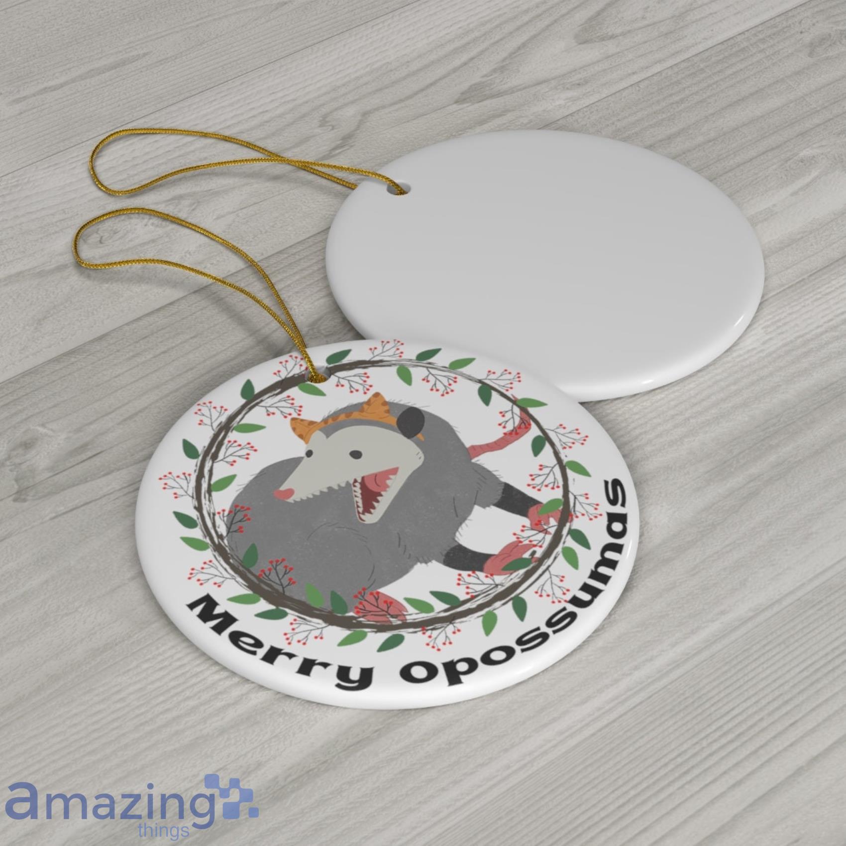 Baby Opossum Ornament Scream Possum Gift Christmas Tree Ornaments Ceramic Ornament image Baby Opossum Ornament Scream Possum Gift Christmas Tree Ornaments Ceramic Ornament Product Photo 3