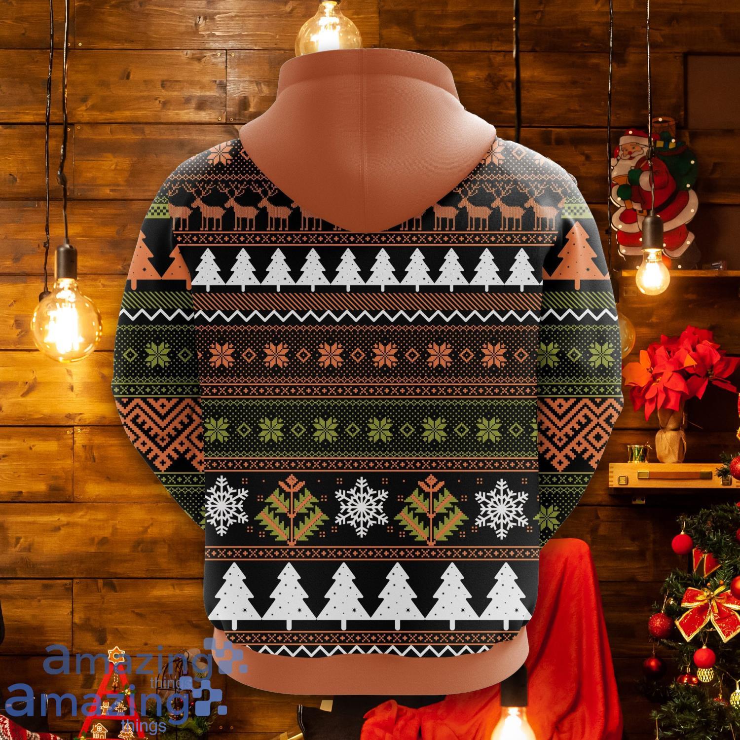 Baby Yoda Christmas Cute Noel Mc Christmas Pattern All Print 3D Hoodie image Baby Yoda Christmas Cute Noel Mc Christmas Pattern All Print 3D Hoodie Product Photo 2