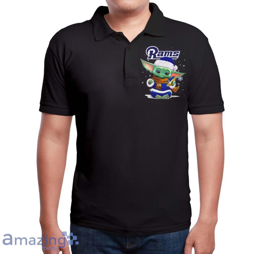 Baby Yoda Los Angeles Rams Football Christmas Shirt image Baby Yoda Los Angeles Rams Football Christmas Shirt Product Photo 6