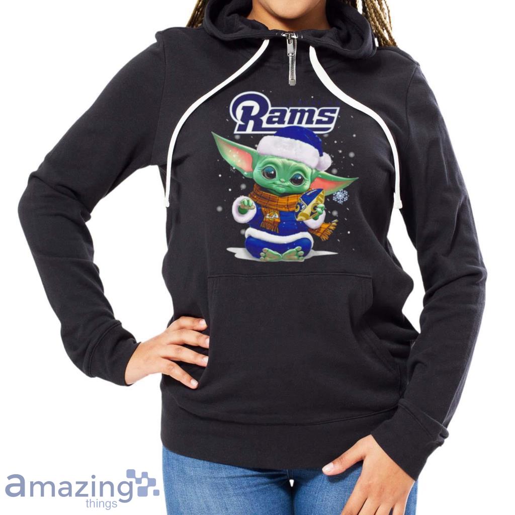 Baby Yoda Los Angeles Rams Football Christmas Shirt image Baby Yoda Los Angeles Rams Football Christmas Shirt Product Photo 7