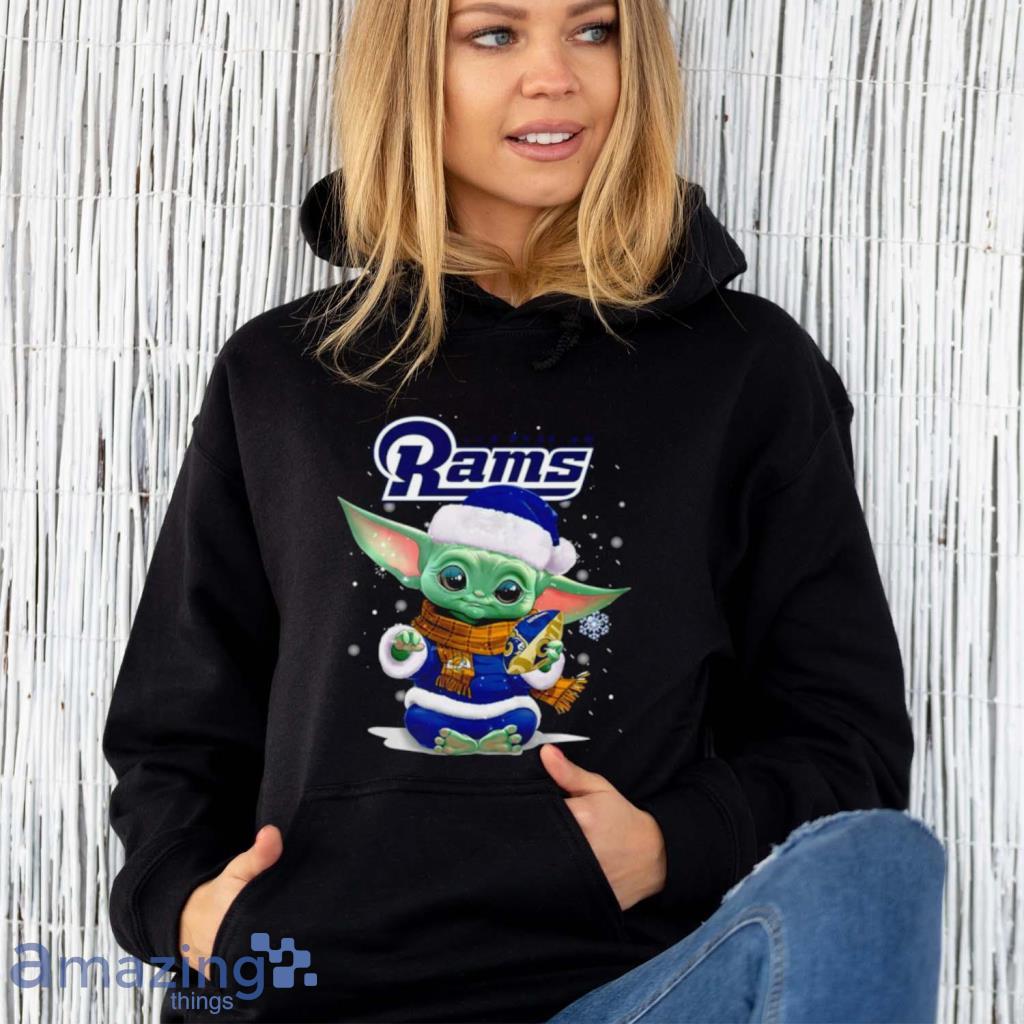 Baby Yoda Los Angeles Rams Football Christmas Shirt image Baby Yoda Los Angeles Rams Football Christmas Shirt Product Photo 9