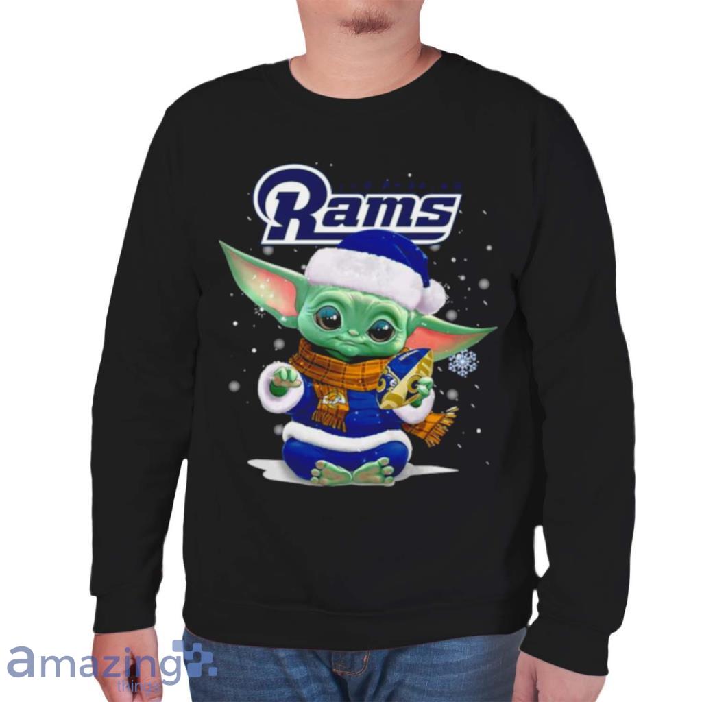 Baby Yoda Los Angeles Rams Football Christmas Shirt image Baby Yoda Los Angeles Rams Football Christmas Shirt Product Photo 10