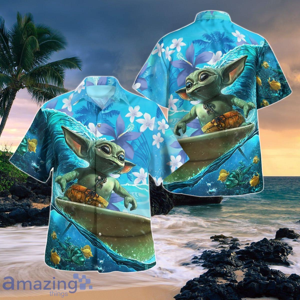 BABY YODA SURFING Hawaii Shirt Best Gift For Men And Women Product Photo 1