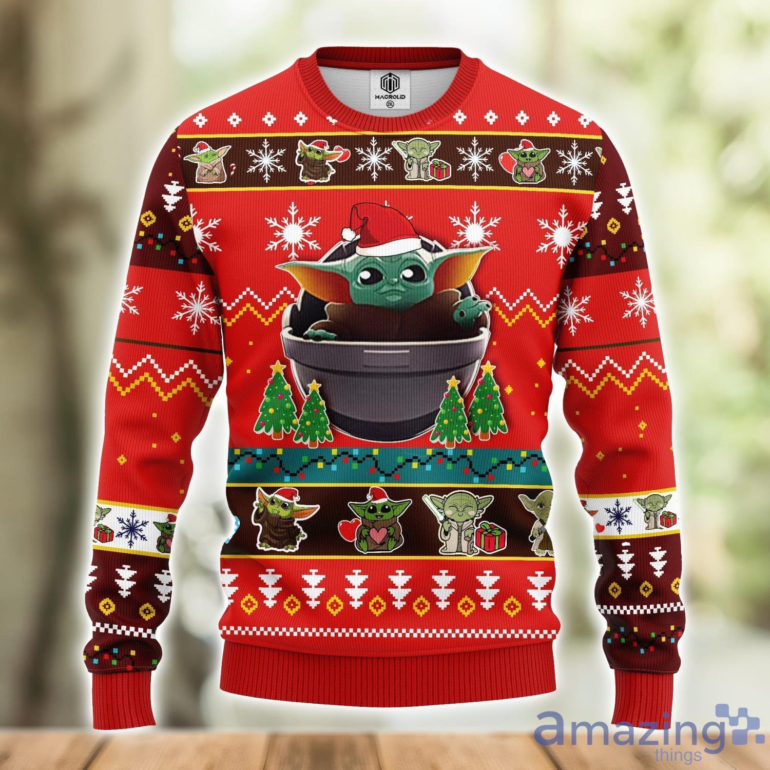 Pittsburgh Steelers Baby Yoda Ugly Christmas Sweater