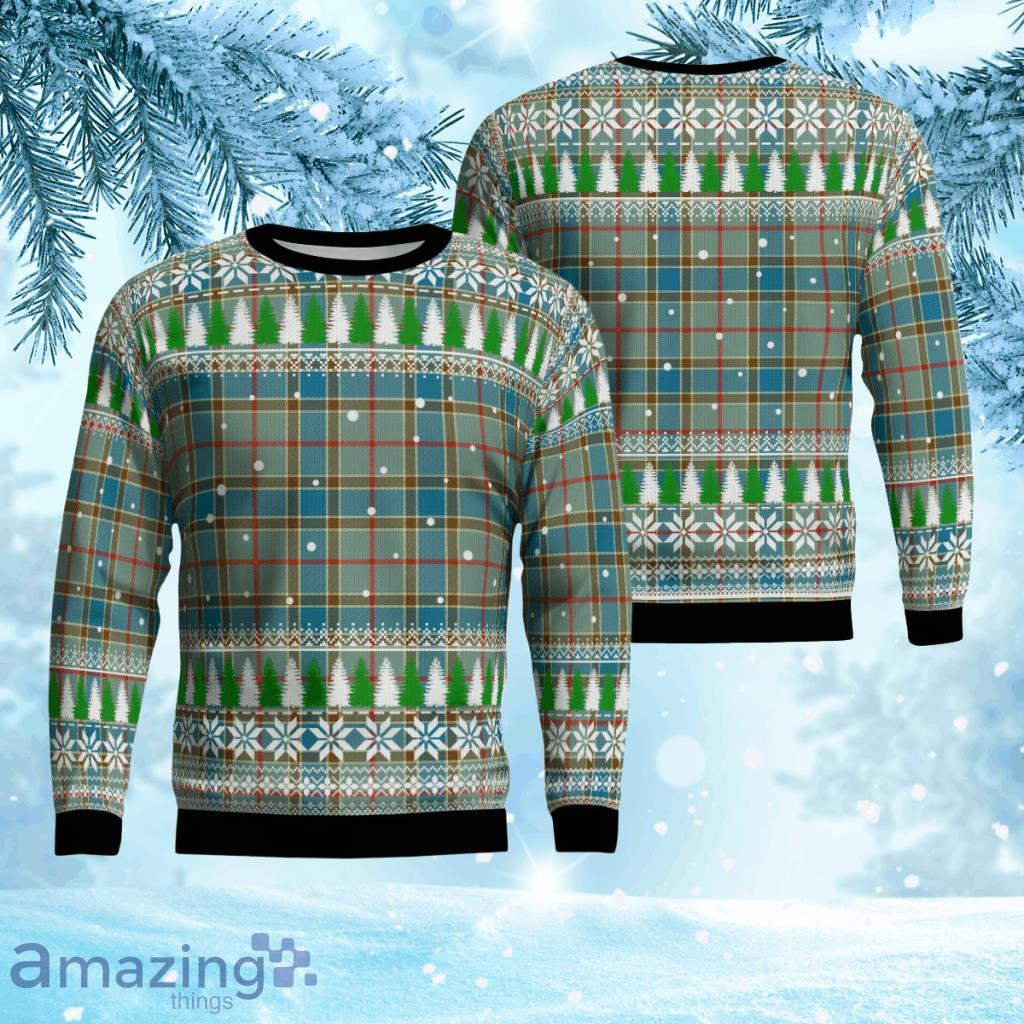 Balfour Blue Tartan Christmas Ugly Sweater 3D Gift For Men And Women Product Photo 1