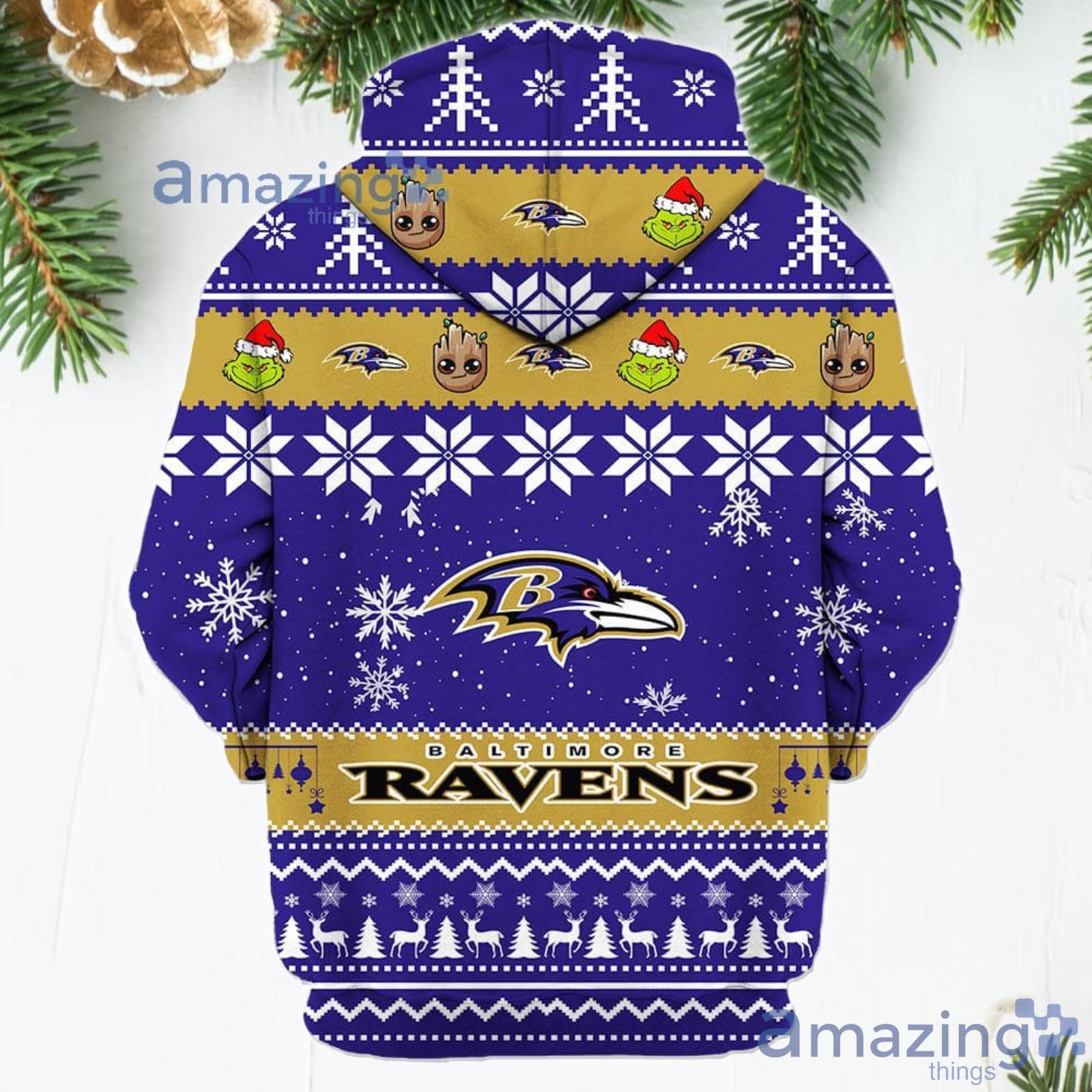 NFL Baltimore Ravens 3D Hoodie Style Gift Men Women