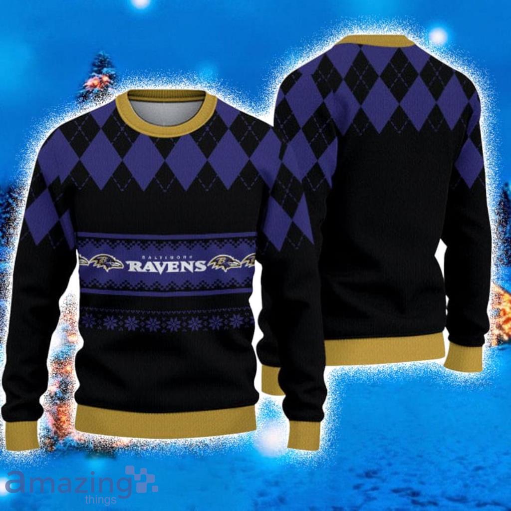 Baltimore Ravens Christmas Sweatshirt Sweater 3D Gift For Fans