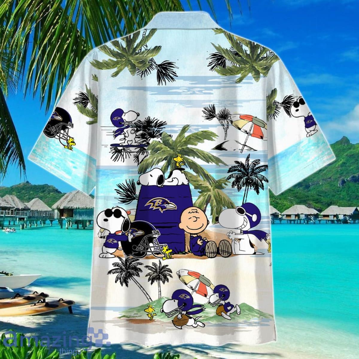 Baltimore Ravens Design 3 Beach Hawaiian Shirt Men And Women For