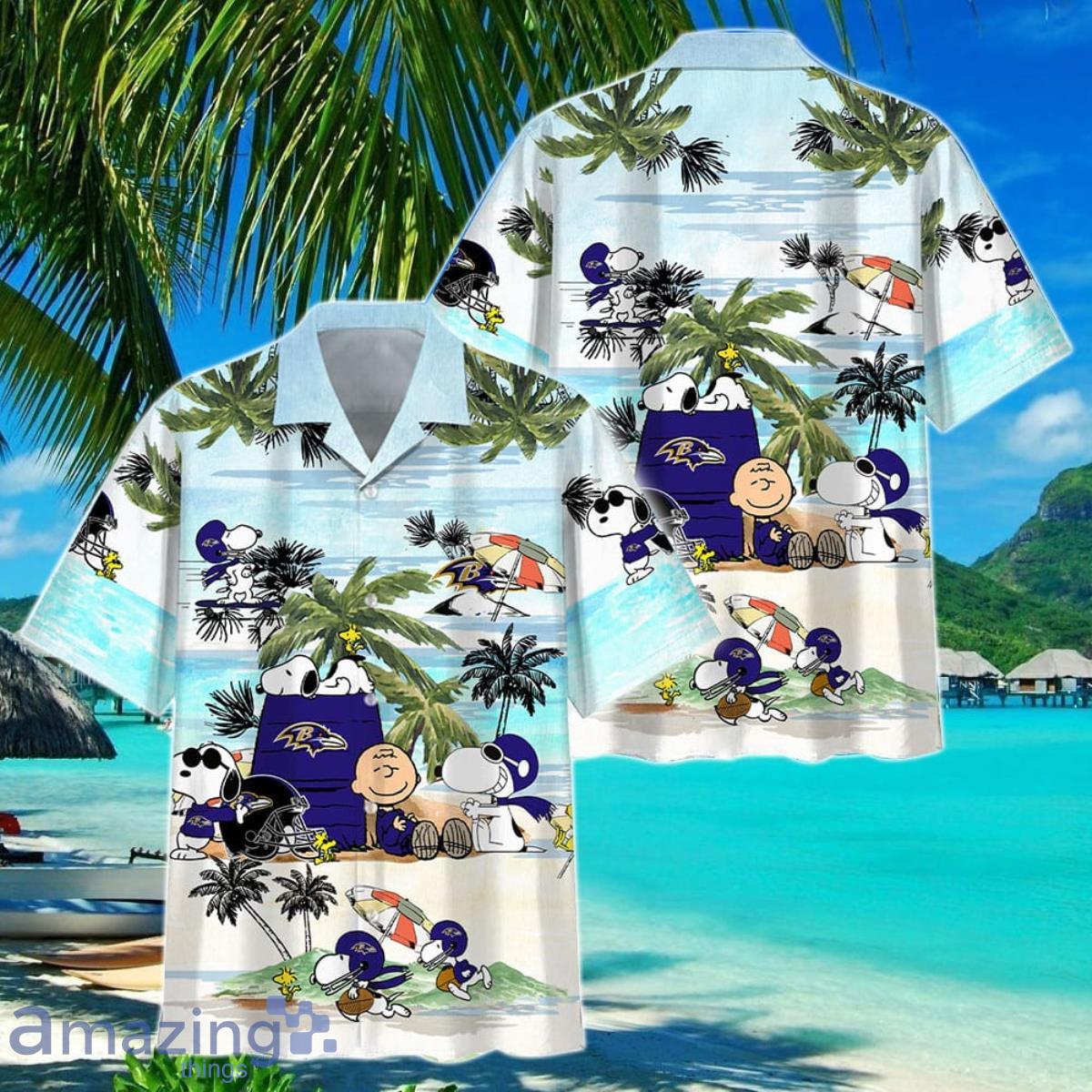 Baltimore Ravens Design 3 Beach Hawaiian Shirt Men And Women For