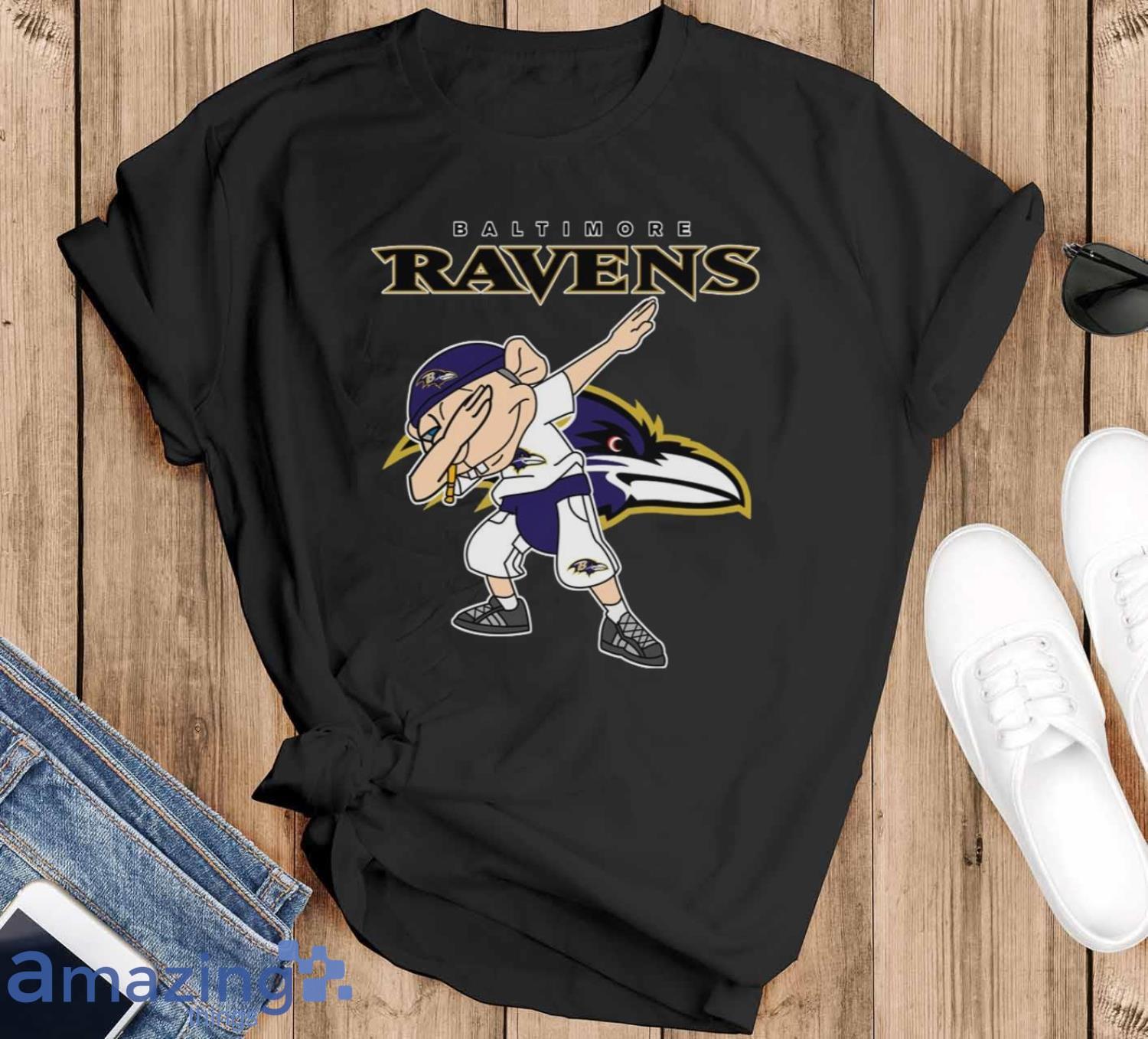 Baltimore Ravens NFL Football Jeffy Dabbing Sports T Shirt For Men