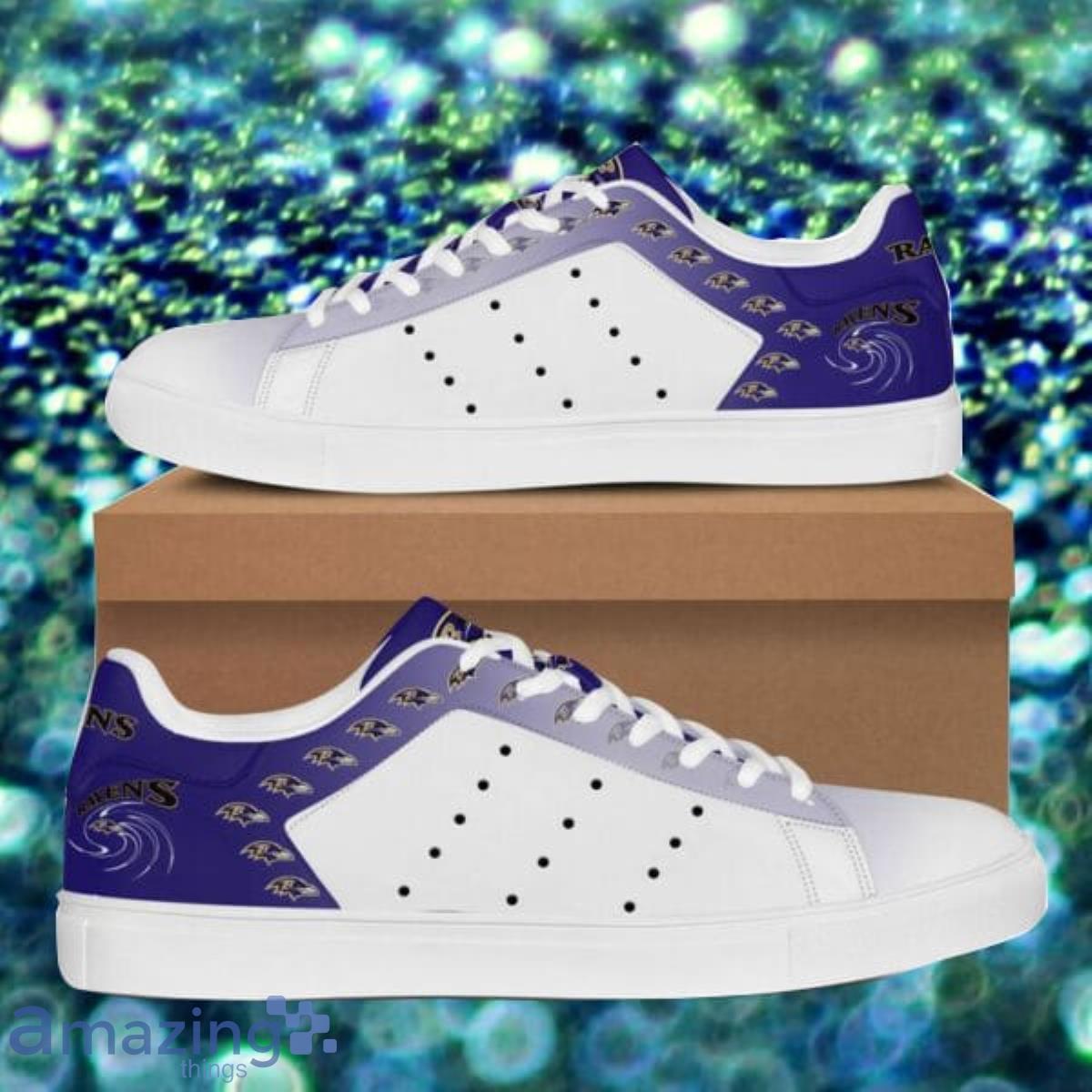 Baltimore Ravens NFL Low Top Skate Shoes Special Gift Product Photo 1