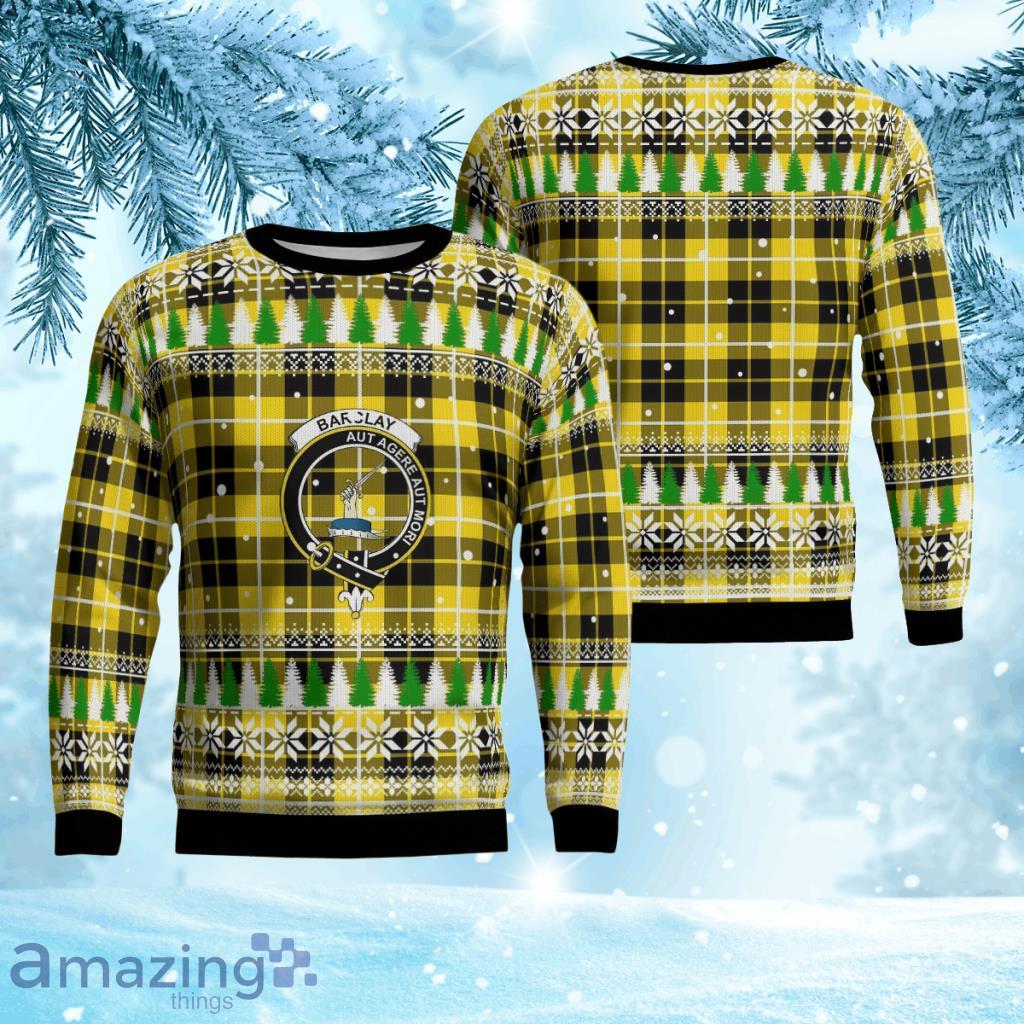 Barclay Dress Modern Crest Tartan Christmas Ugly Sweater 3D Gift For Men And Women Product Photo 1