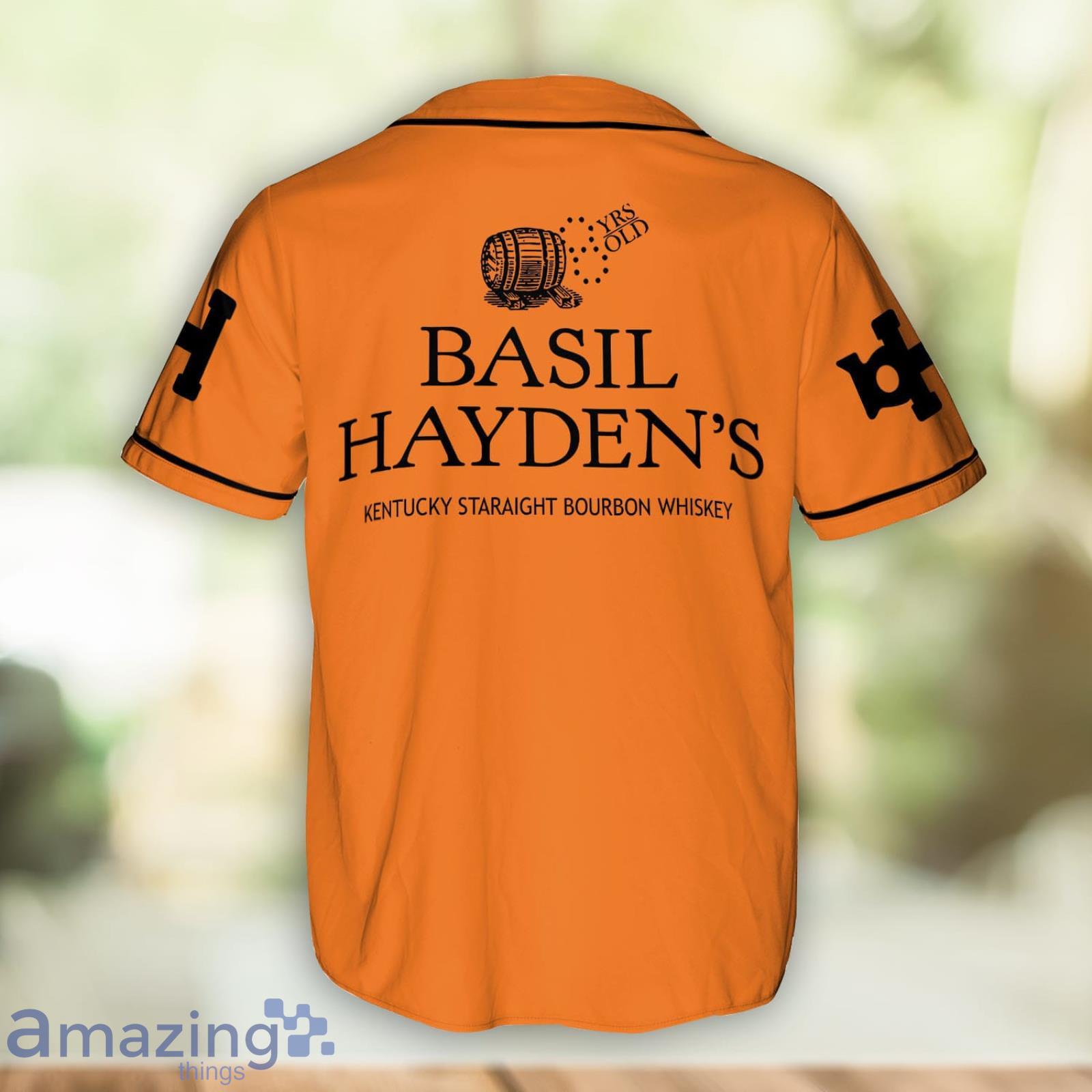 Basil Hayden's Orange Baseball Jersey Shirt Gift For Men And Women image Basil Hayden's Orange Baseball Jersey Shirt Gift For Men And Women
