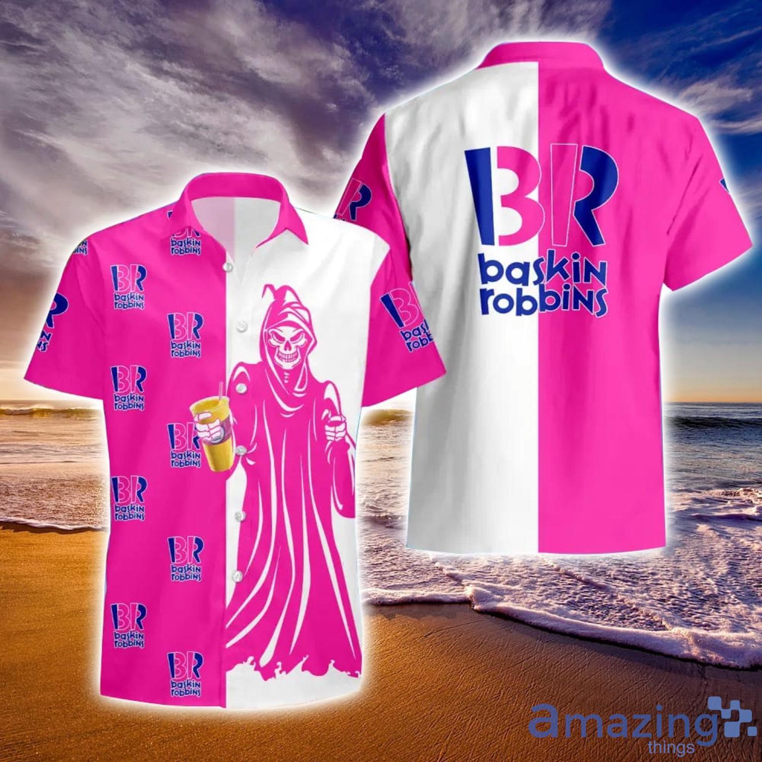 Baskin Robbins Death Halloween Men And Women Hawaiian Shirt And Shorts Halloween Gift image Baskin Robbins Death Halloween Men And Women Hawaiian Shirt And Shorts Halloween Gift Product Photo 2
