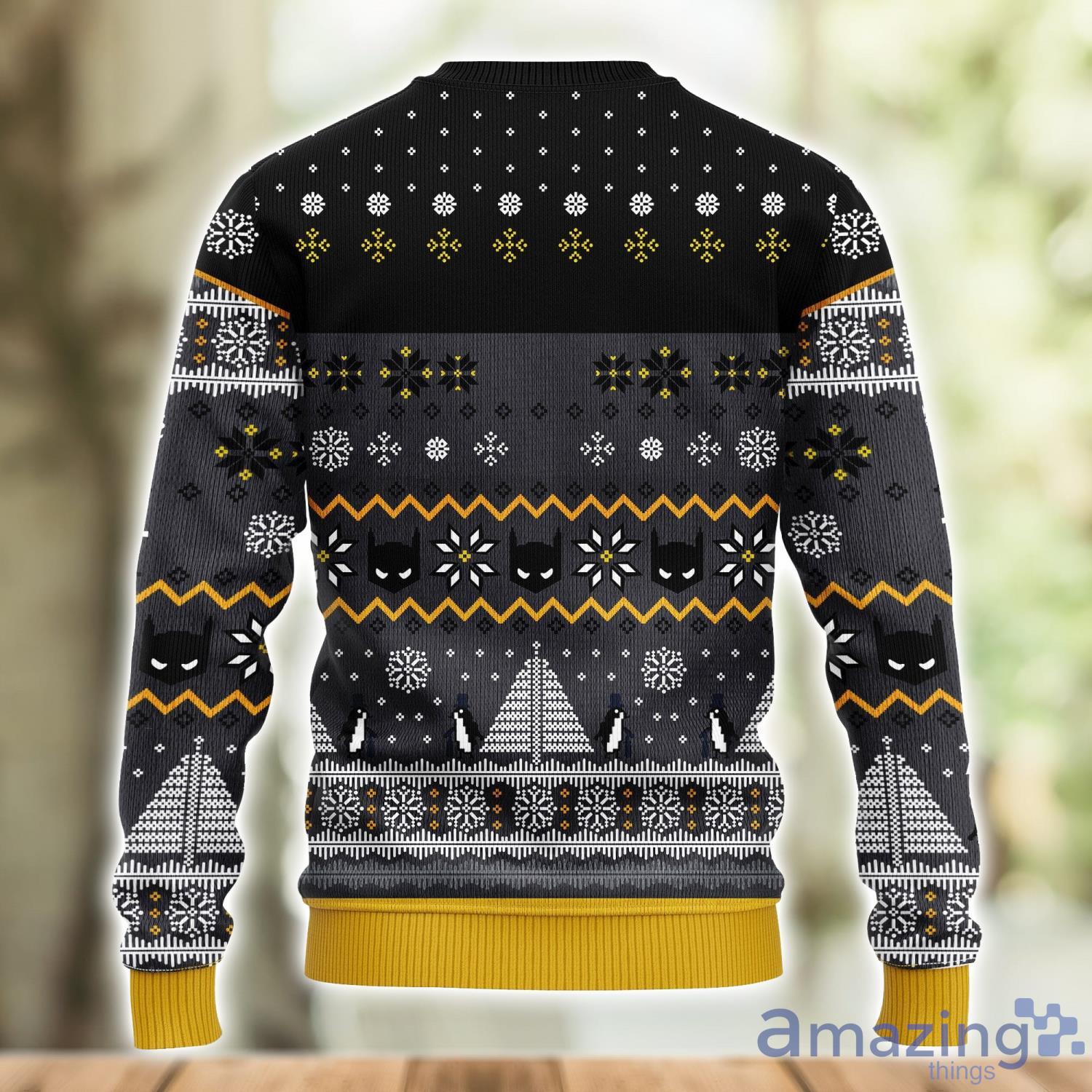 Batman Comic Ugly Christmas Sweater Amazing Gift Men And Women Christmas Gift image Batman Comic Ugly Christmas Sweater Amazing Gift Men And Women Christmas Gift Product Photo 2