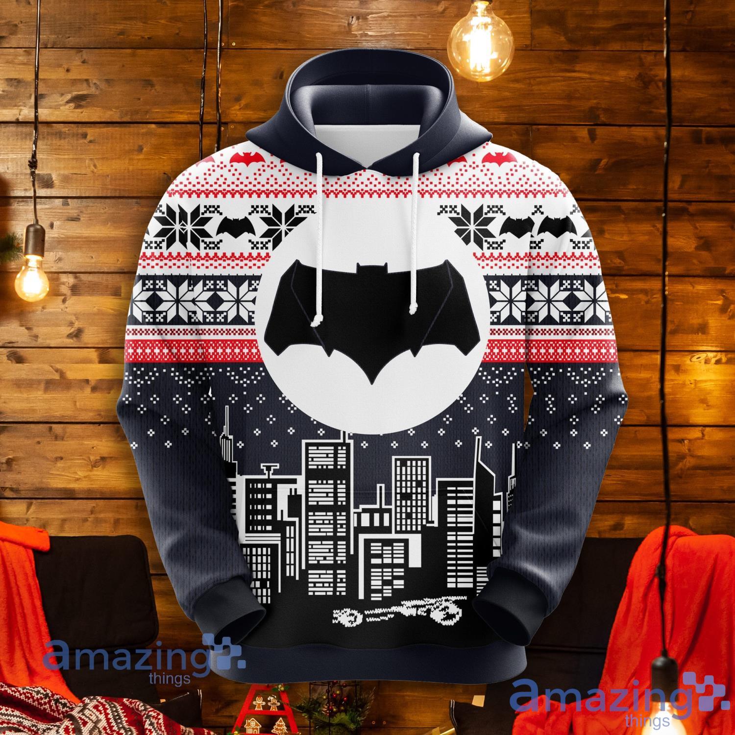 Batman Lover Christmas Cute Noel Mc Christmas Pattern All Print 3D Hoodie