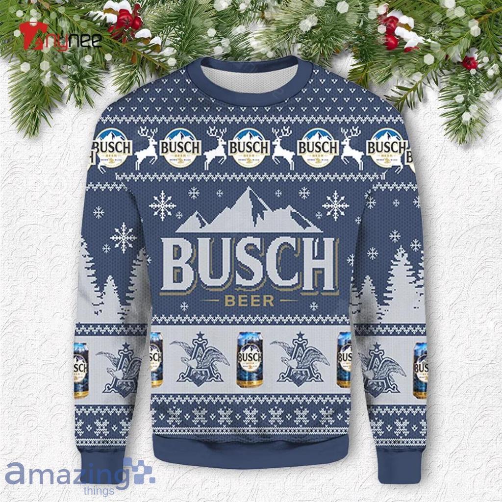 Busch Light Beer Ugly Christmas Sweater 3D