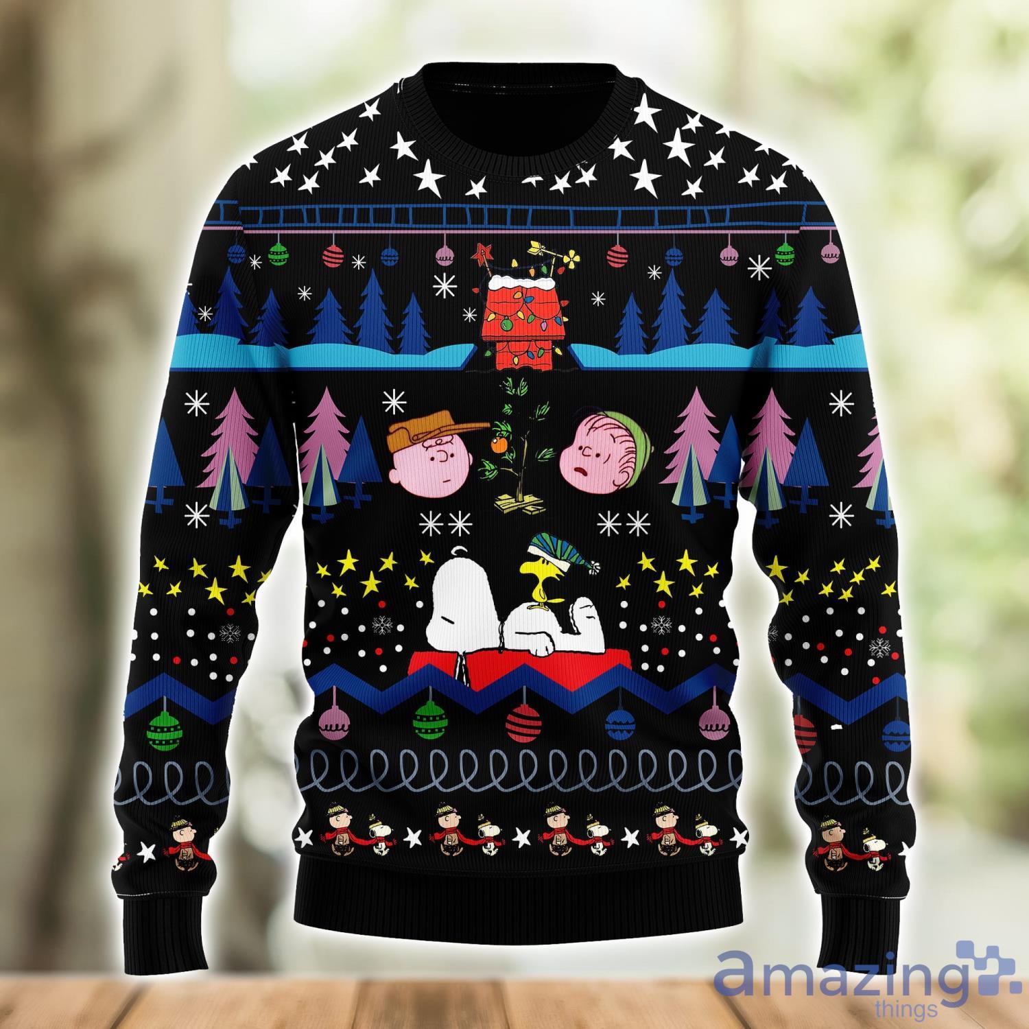 Mens snoopy christmas clearance sweater