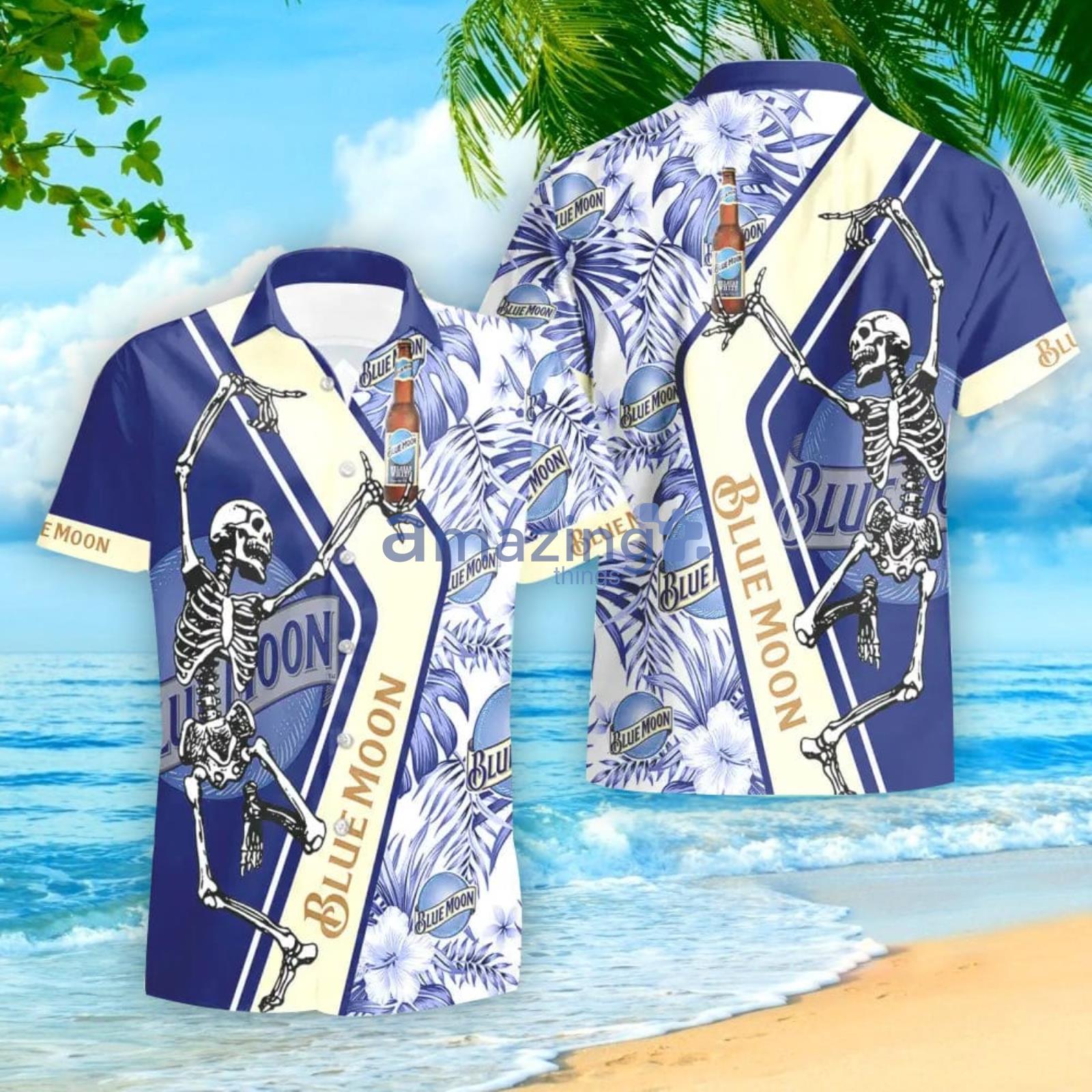 BLUE MOON Beer Hawaiian Shirt for Men
