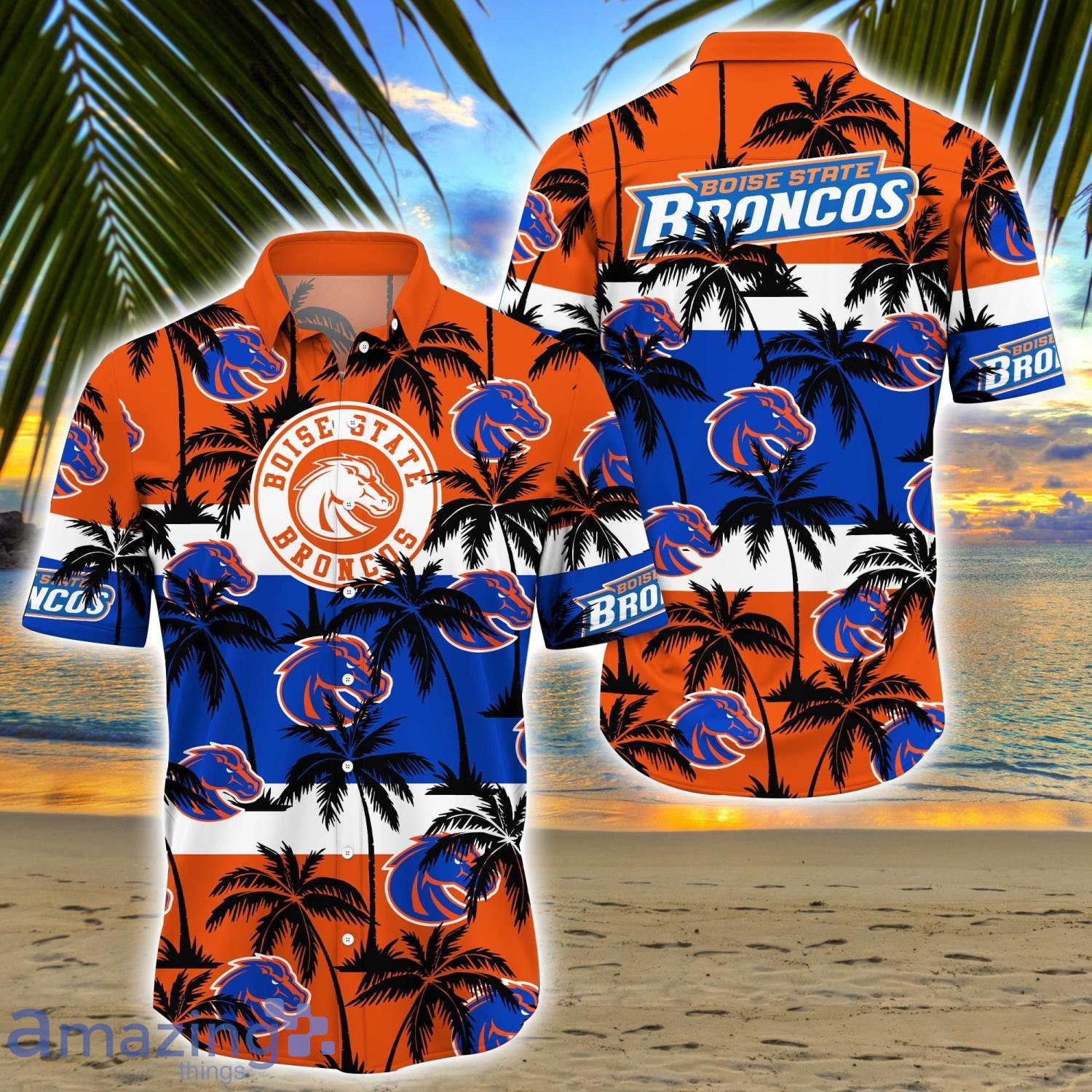 Denver Broncos Short Sleeve Button Up Tropical Aloha Hawaiian Shirts in  2023