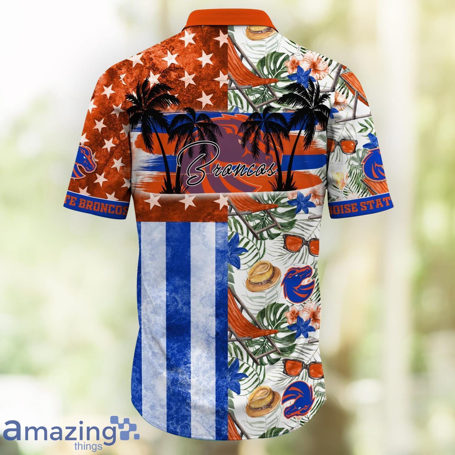 NCAA Boise State Broncos Flower Hawaiian Shirt 3D Shirt, Boise