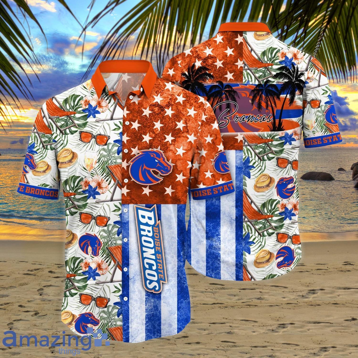 NCAA Boise State Broncos Flower Hawaiian Shirt 3D Shirt, Boise