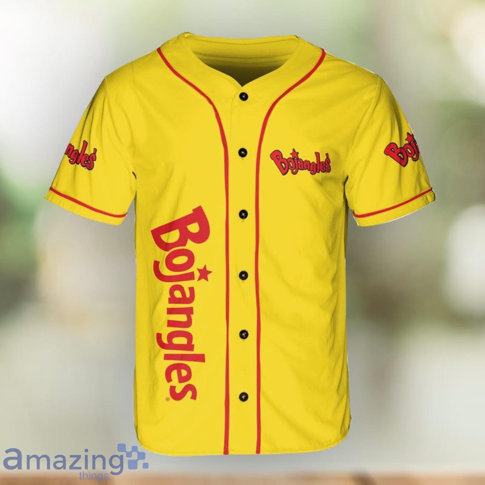 Bojangles 3D Yellow Baseball Jersey Shirt Gift For Men And Women Product Photo 1