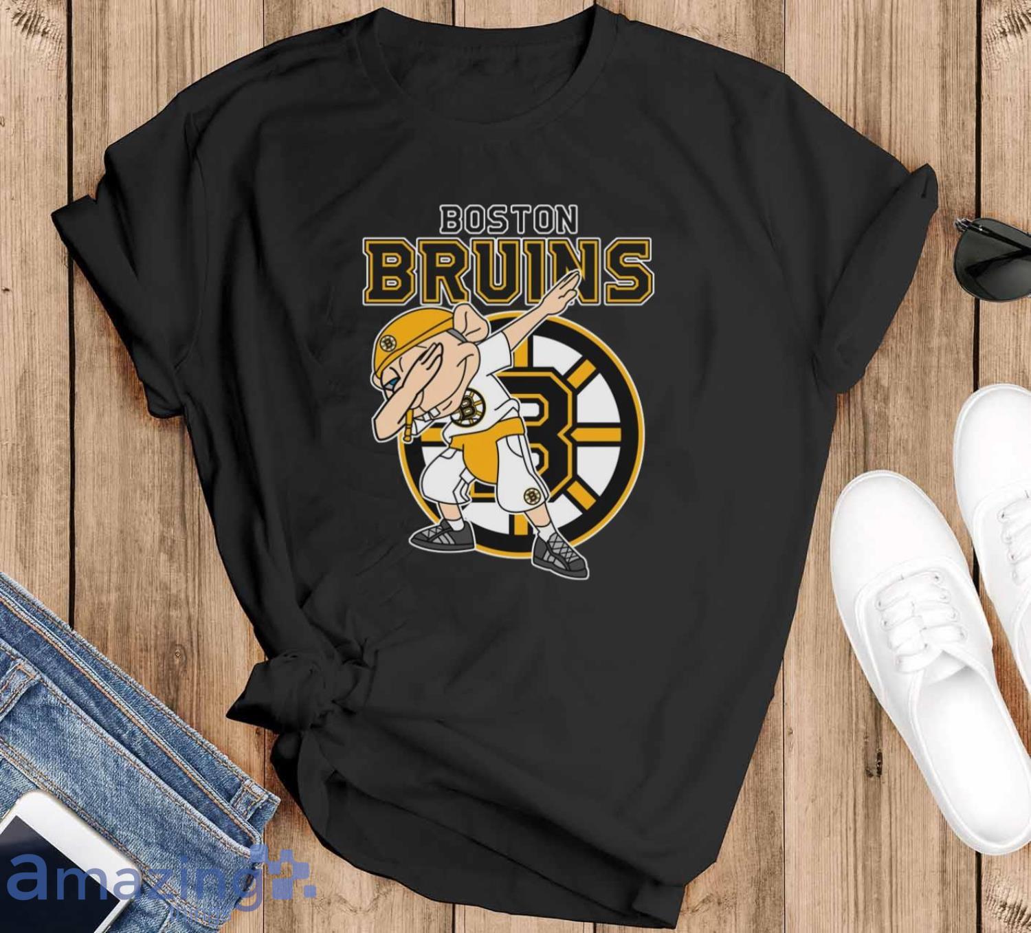 Boston Bruins NHL Hockey Jeffy Dabbing Sports T Shirt For Men And Women - Black T-Shirt