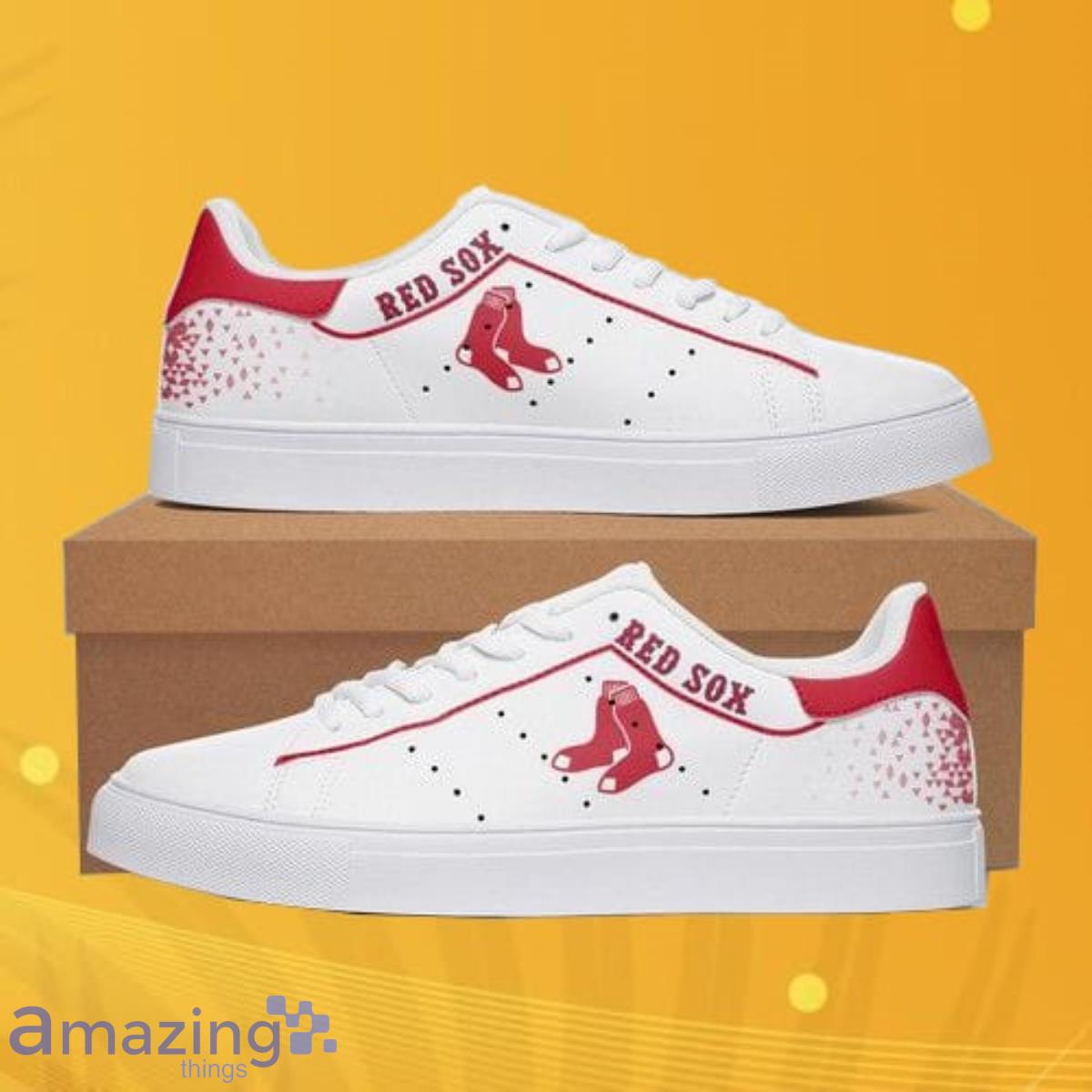 Boston Red Sox MLB Low Top Skate Shoes Product Photo 1