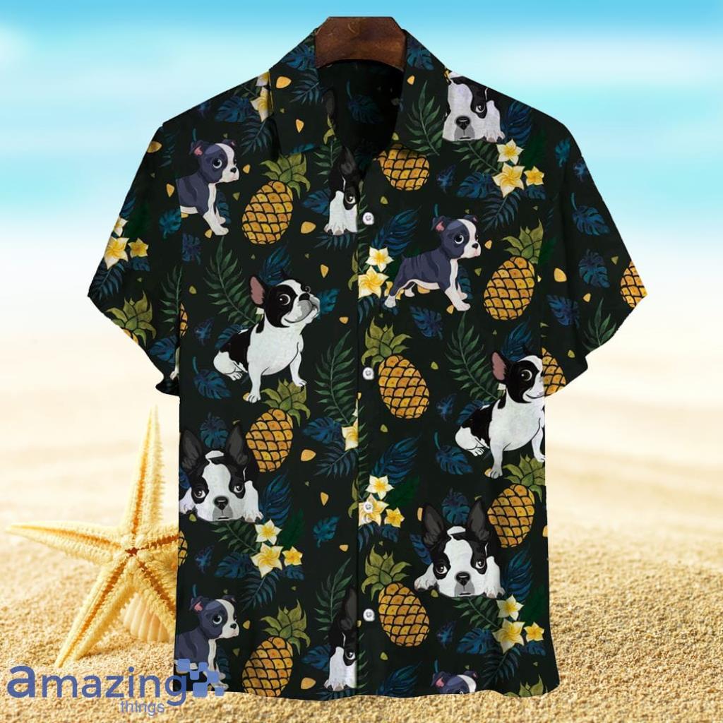 Boston Terrier Hawaiian Shirt Tropical Lover Xmas Gift Product Photo 1 Boston Terrier Hawaiian Shirt Tropical Lover Xmas Gift Product Photo 1