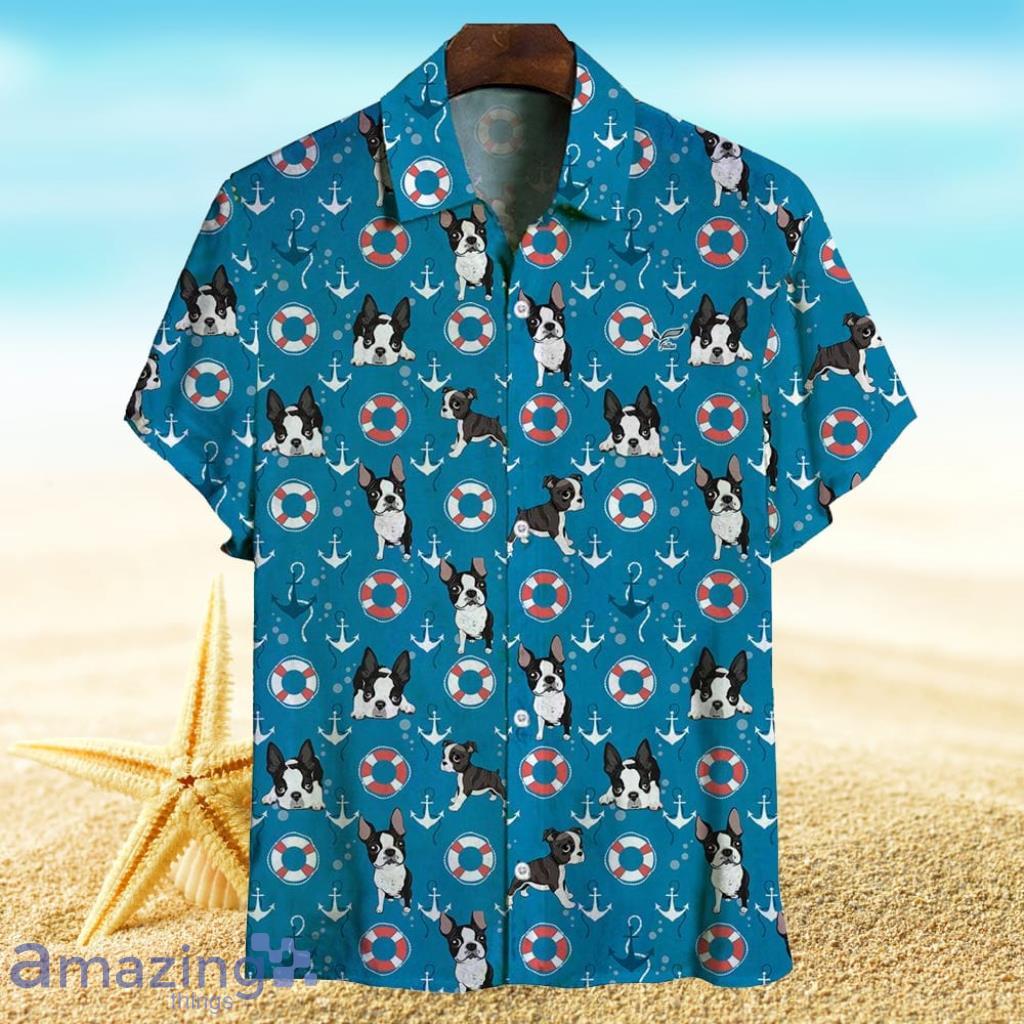 Boston Terrrier Hawaiian Shirt Pet Memorial Gift Product Photo 1