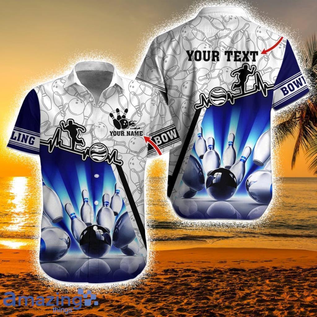 Bowling And Bowling Pattern Personalized Name Hawaiian Shirt For Men And Women, Bowling Lover Product Photo 1