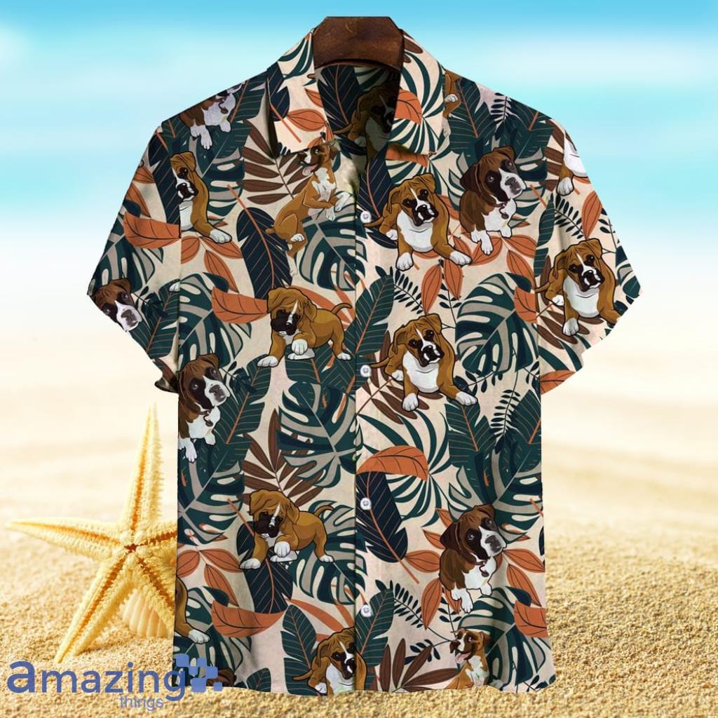Boxer Hawaiian Shirt Gift For Dog Lovers Product Photo 1