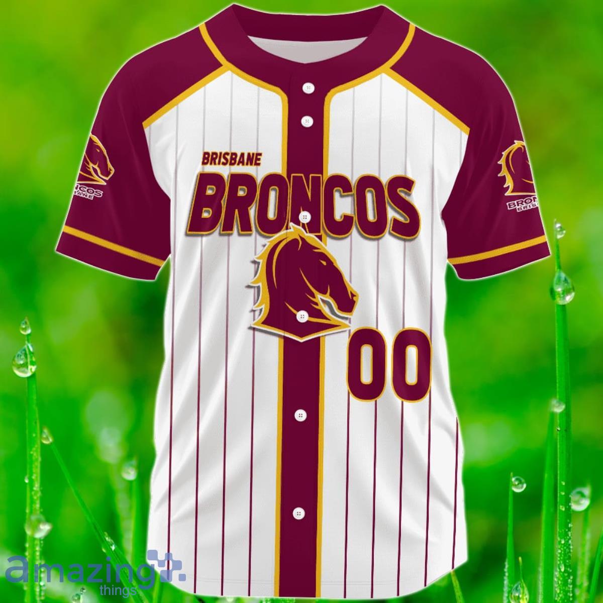 Custom Name Brisbane Broncos Anzac Day Limited - Rugby Team Baseball Jerseys  Shirt