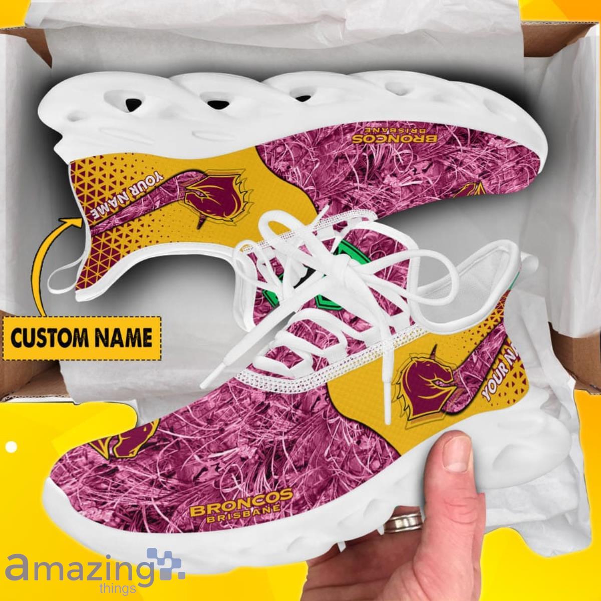 Personalized Mens Womens NRL Brisbane Broncos High Top Sneaker For Fan  Limited Edition - Torunstyle