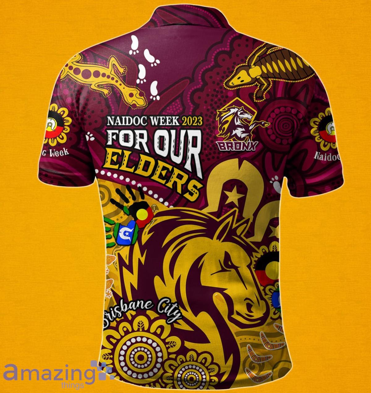 Brisbane Broncos Custom Name Father's Day NRL Custom Polo Shirt