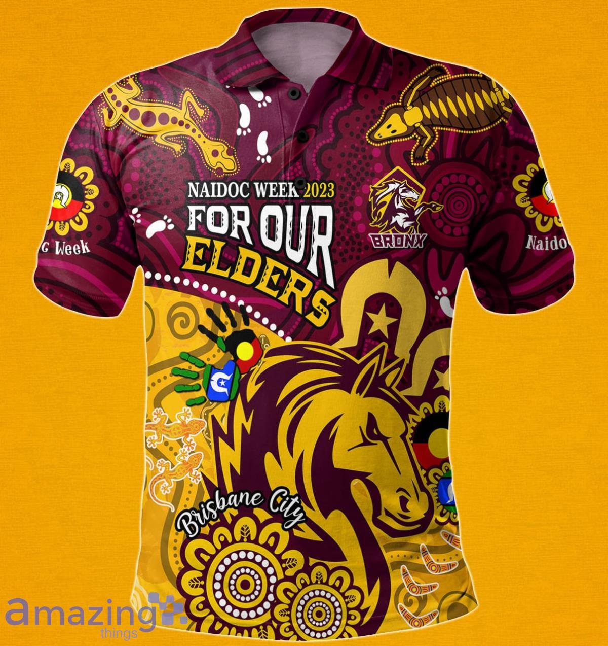 Brisbane Broncos NRL Australia Naidoc Week Polo Shirt Best Gift