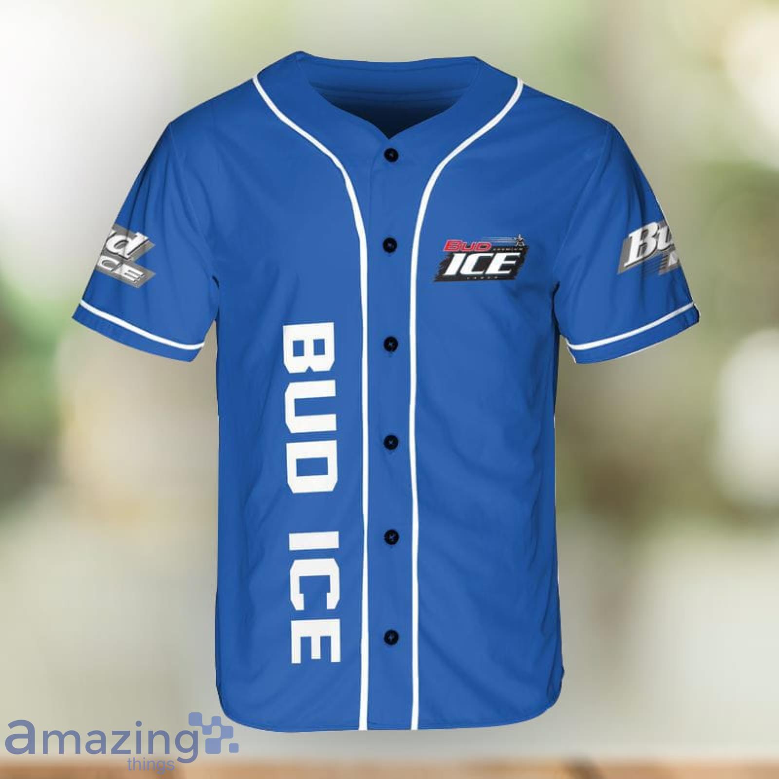 Bud Ice Men And Women Baseball Jersey Shirt Summer Gift For Sport