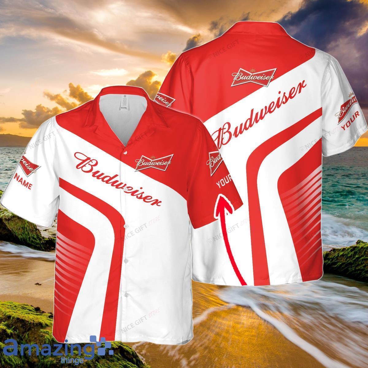 Budweiser Custom Name Hawaiian Shirt Best Gift For Men And Women Product Photo 1