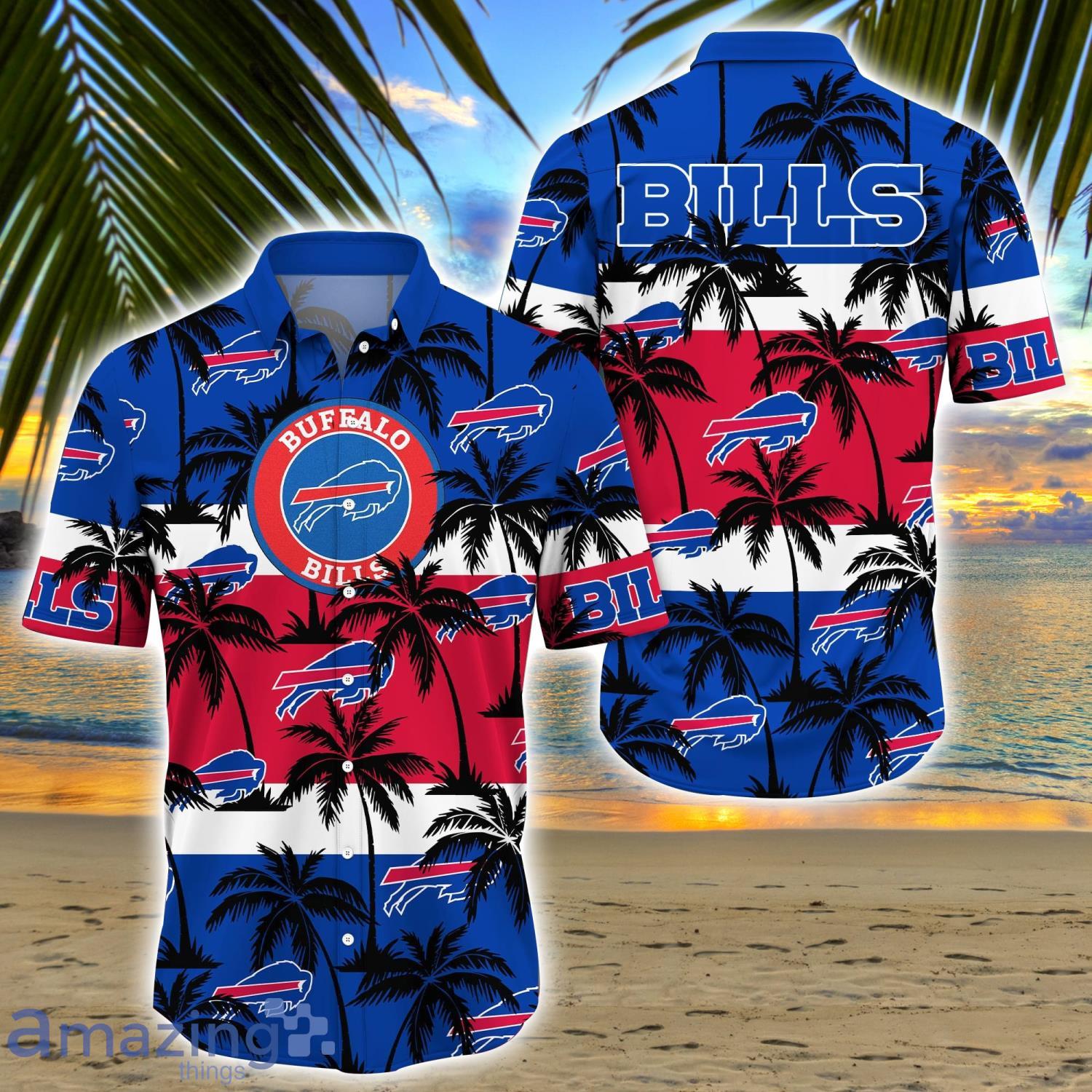 Buffalo Bills Hawaiian Shirt White Blue Coconut Buffalo Bills Gift