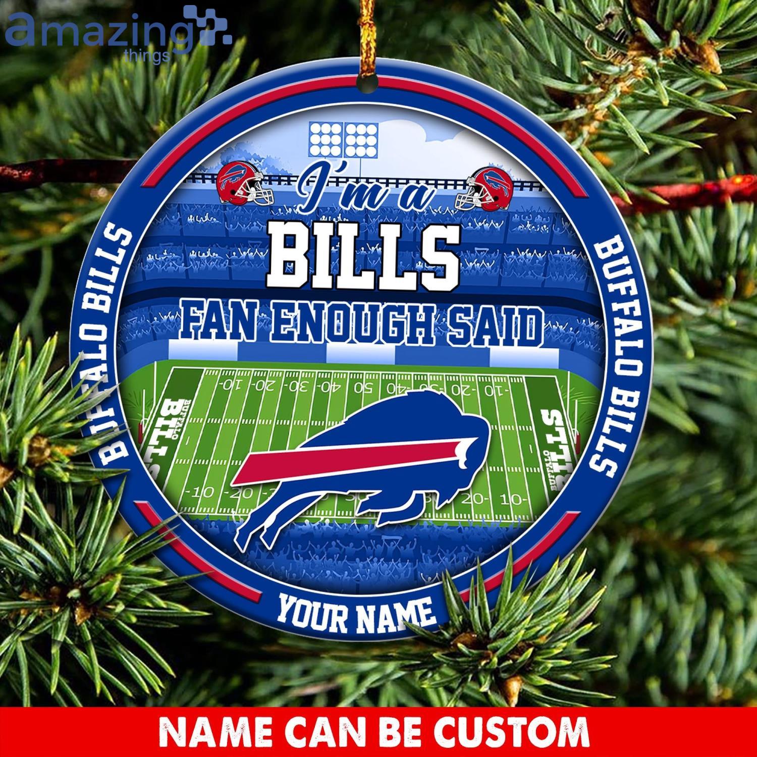 Buffalo Bills NFL Christmas Ornament Custom Name For Fans Product Photo 1