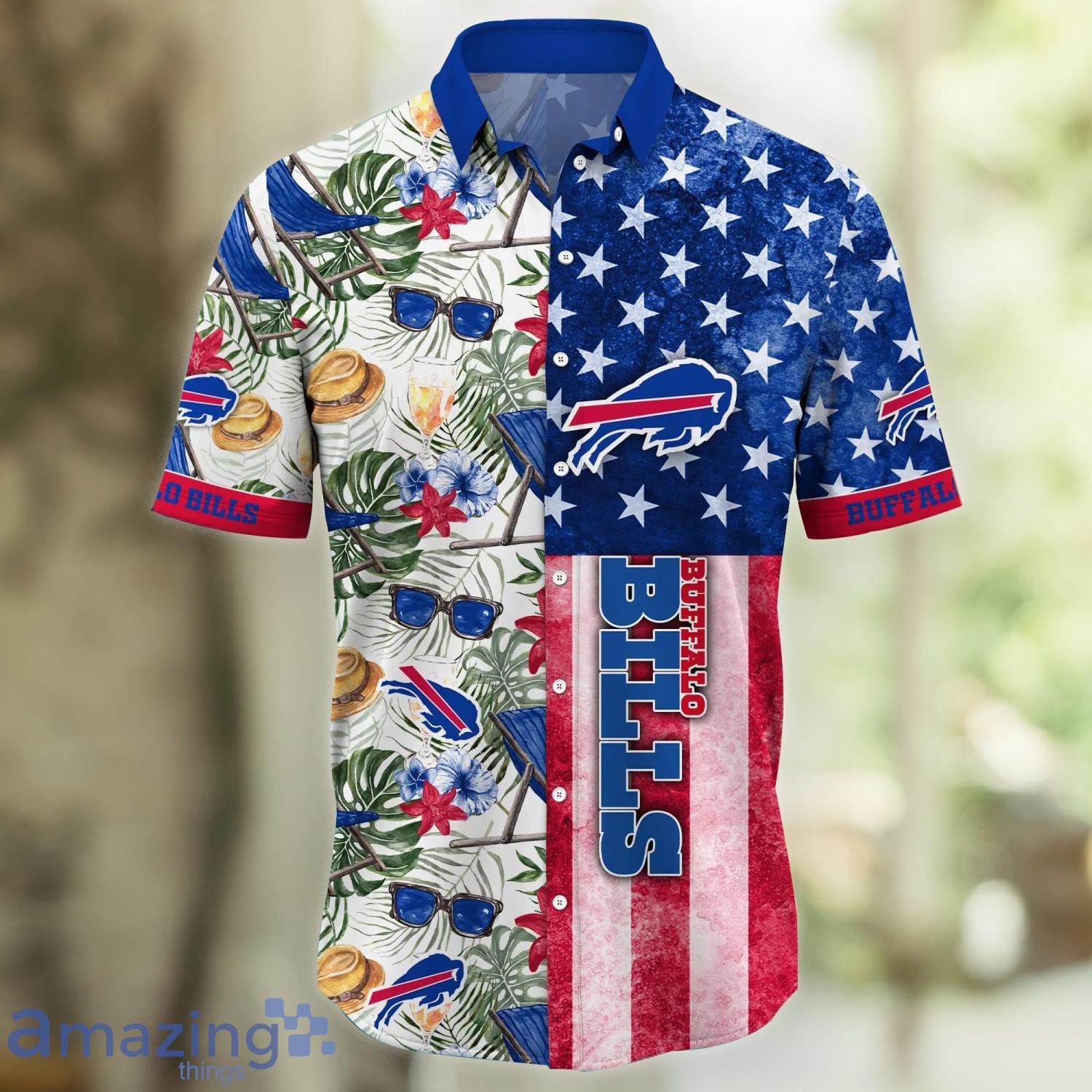 Buffalo Bills NFL Flower Unisex Full Printing Hawaiian Shirt