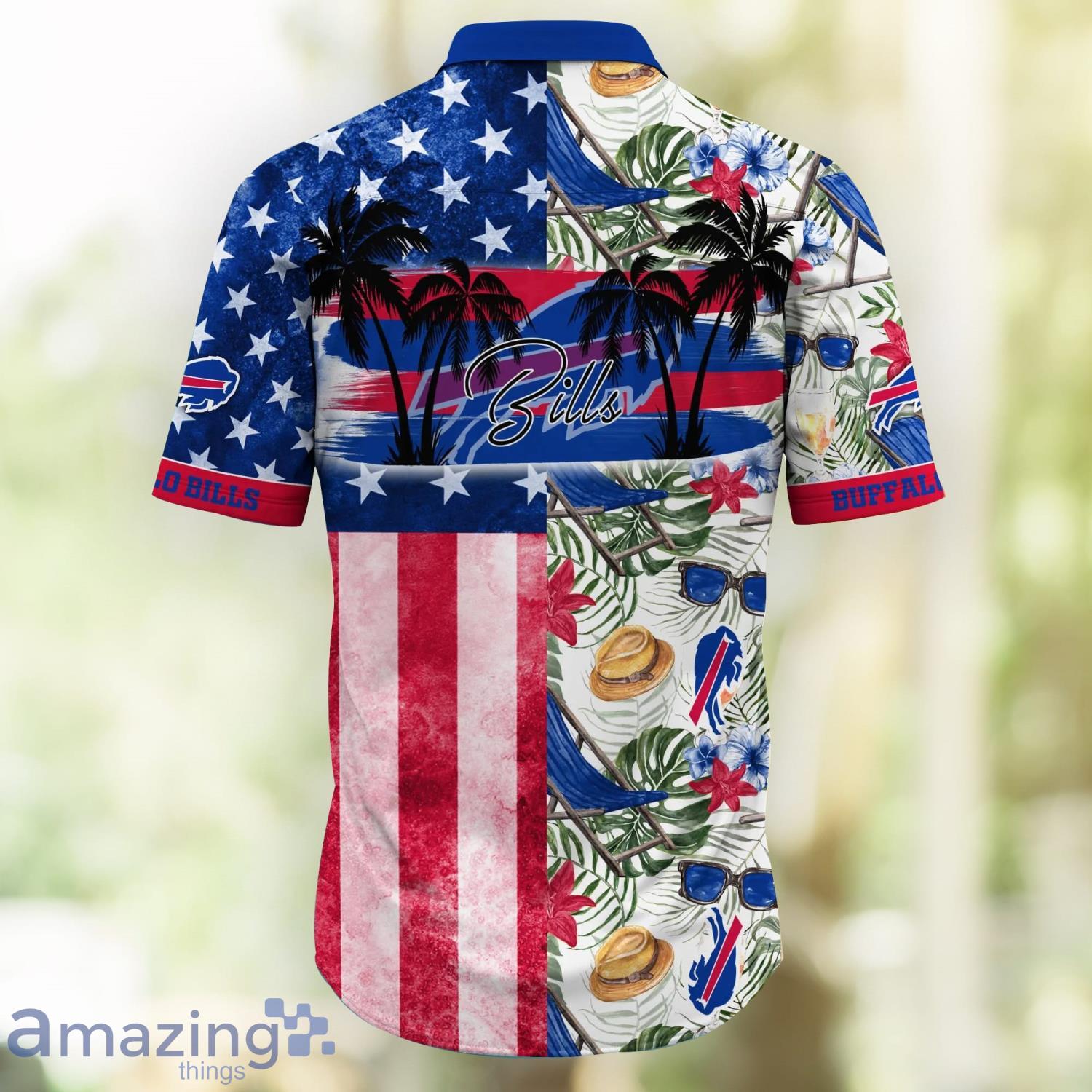 Buffalo Bills NFL Customized Hawaii Shirt Hot Summer US Flag