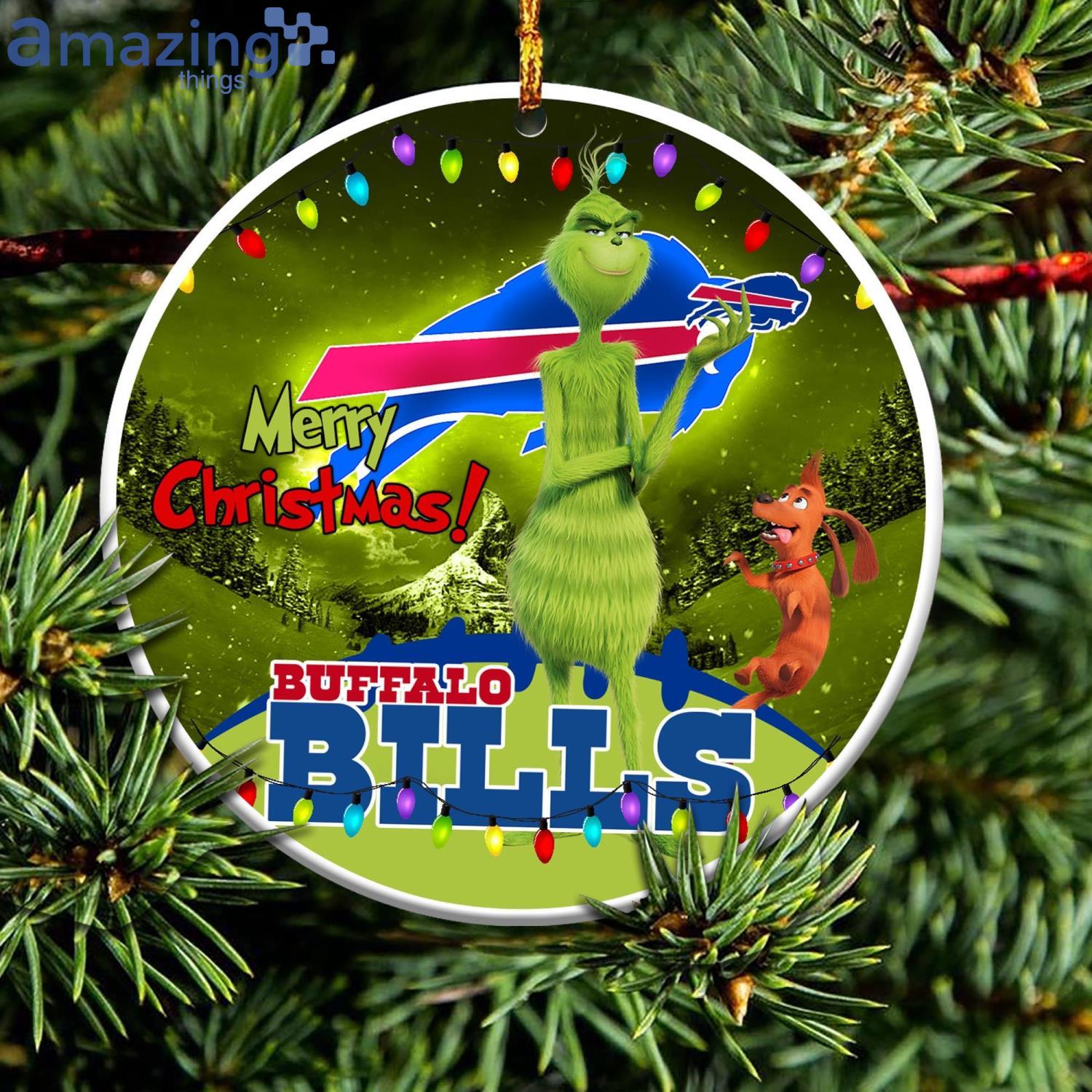 Buffalo Bills NFL Funny Grinch Christmas Ornaments Product Photo 1