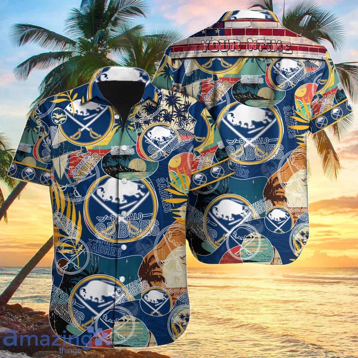 Buffalo Sabres NHLCustom Name Hawaiian Shirt Great Gift For Men And Women  Fans - YesItCustom