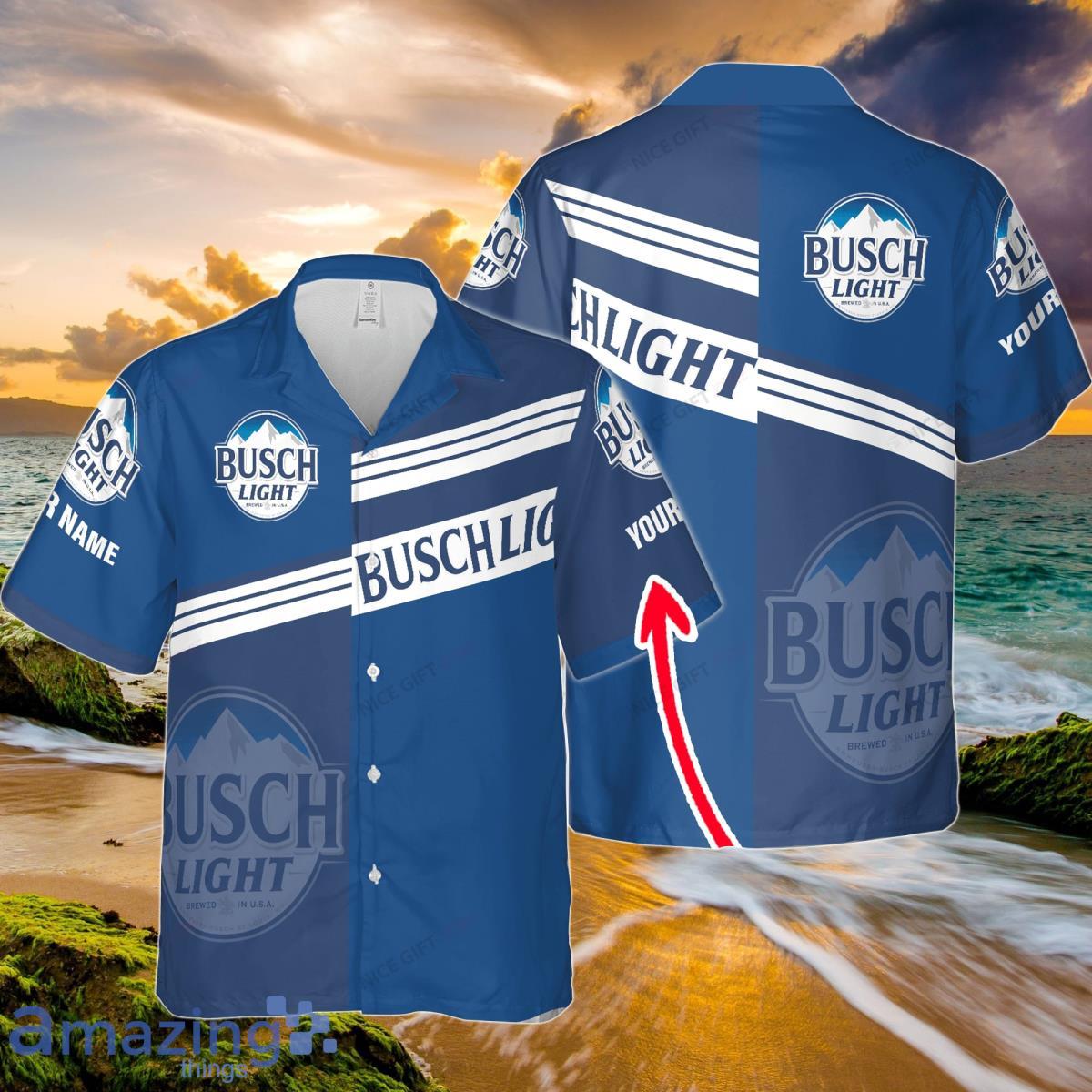Busch Light Custom Name Hawaiian Shirt Best Gift For family Product Photo 1