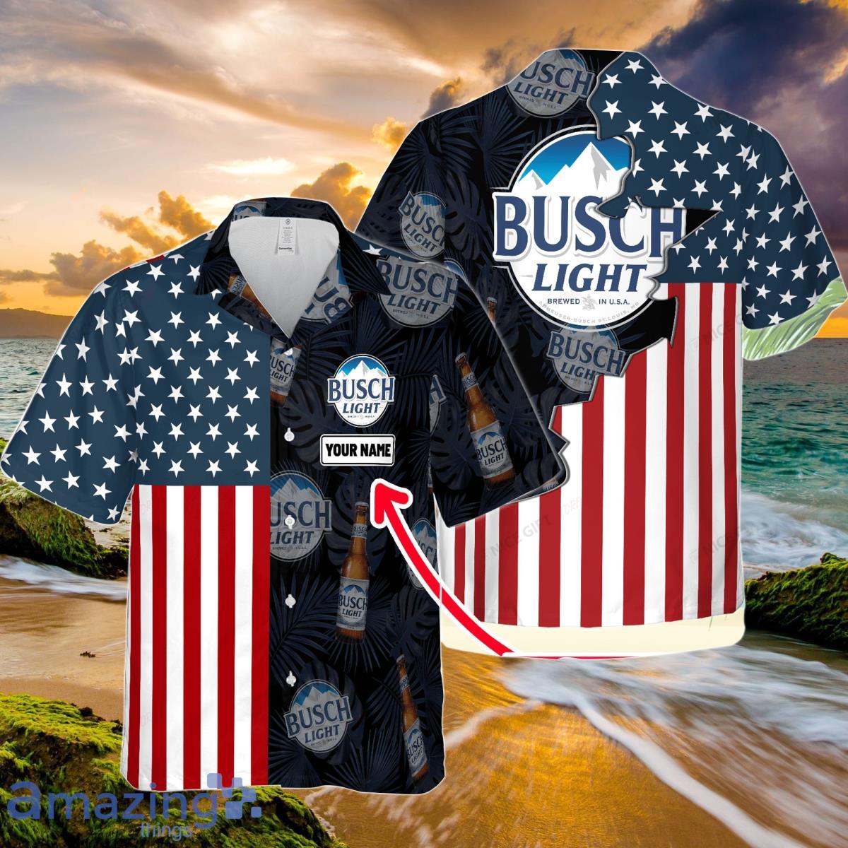 Busch Light Custom Name Hawaiian Shirt Special Gift For family Product Photo 1