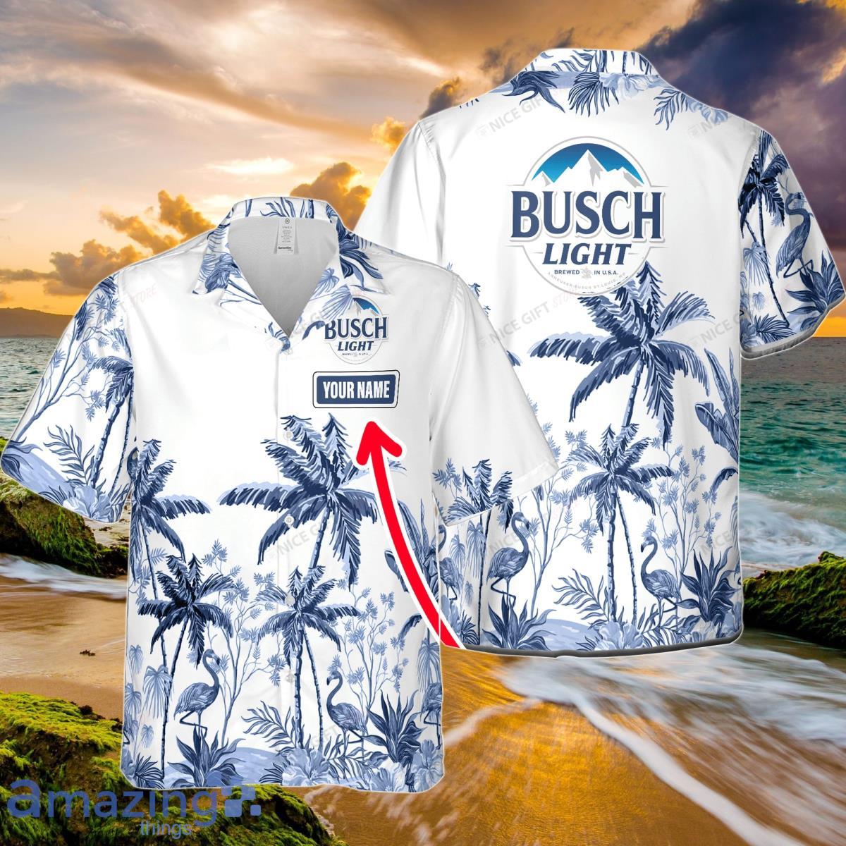 Busch Light Custom Name Hawaiian Shirt Summer Beach Hawaiian Shirt Product Photo 1