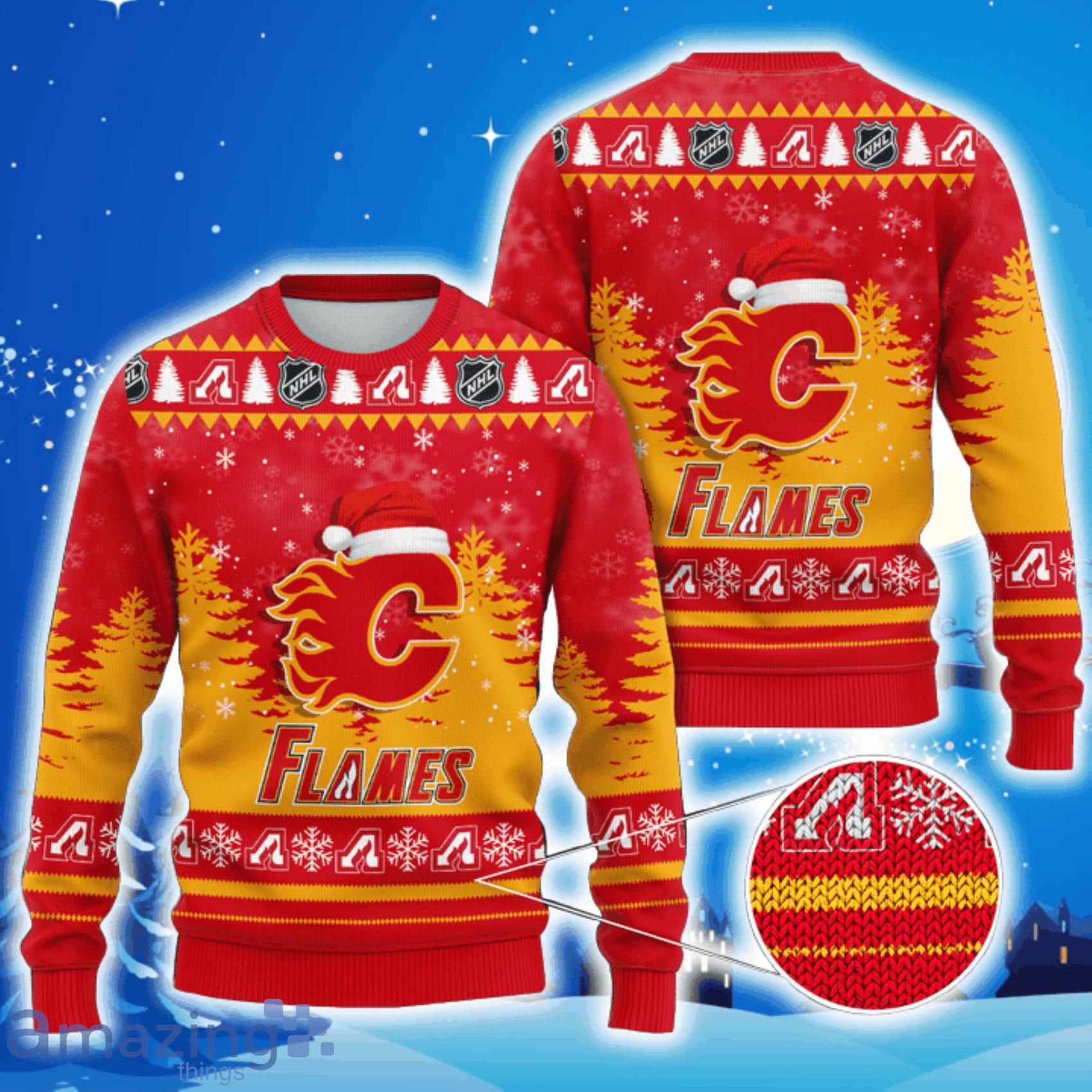 Florida Panthers Nhl Ice Hockey Christmas Santa Hat AOP Print 3D Ugly  Sweater