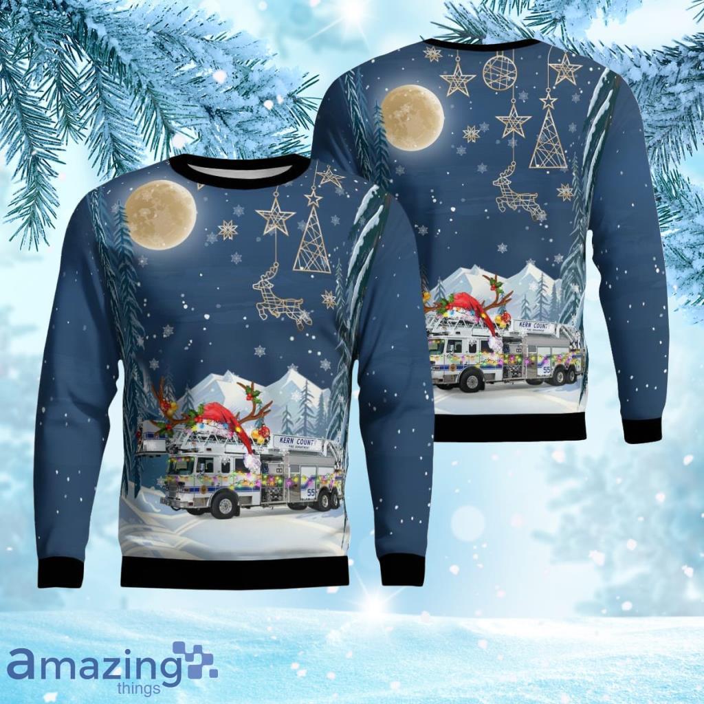 California Fire Departments Christmas Aop Ugly Sweater 3D Gift For Men And Women Product Photo 1